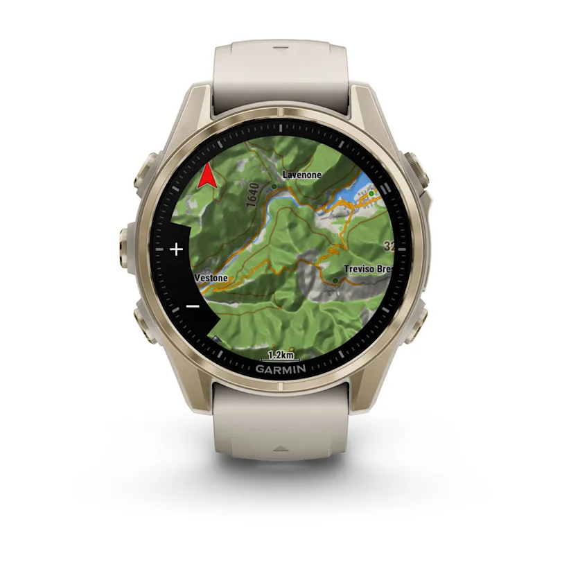 Garmin fēnix® 8 43 mm AMOLED Sapphire Fog Grey/Soft Gold 010-02903-11
