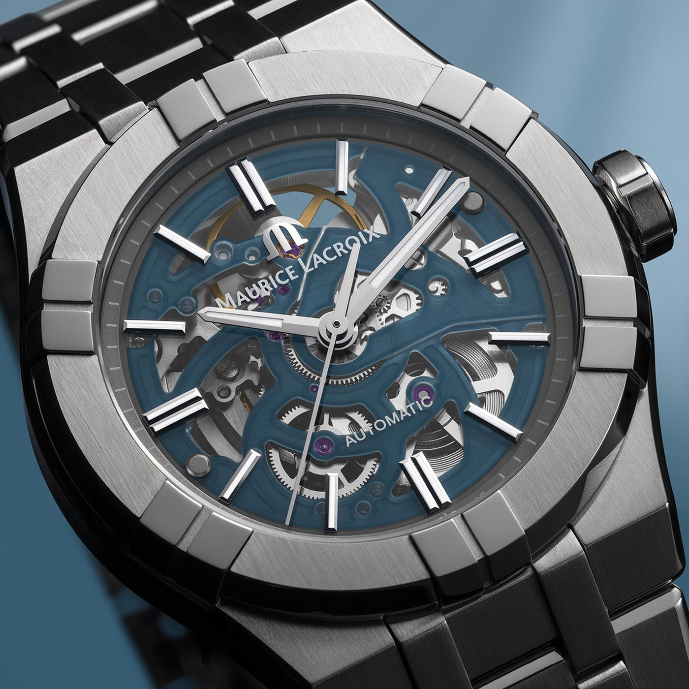 Maurice Lacroix Aikon Skeleton Automatic Men's Watch AI6007-SS002-031-1