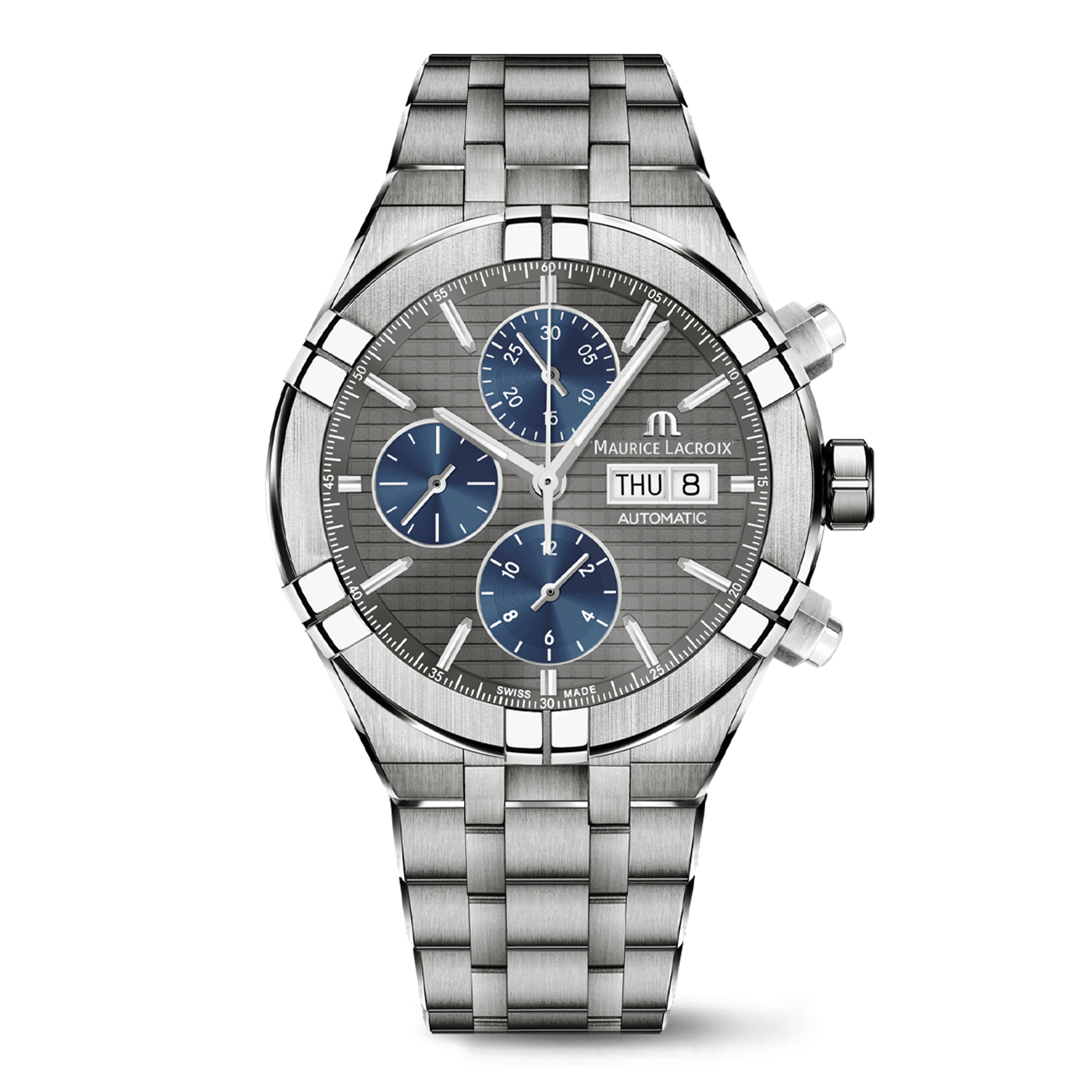 Maurice Lacroix Aikon Chronograph Day Date Men's Watch AI6038-TT032-330-1