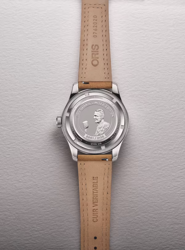 Oris Lou Gehrig baseball icon, Limited Edition, 40mm, automatic men's watch 754 7785 4091 set