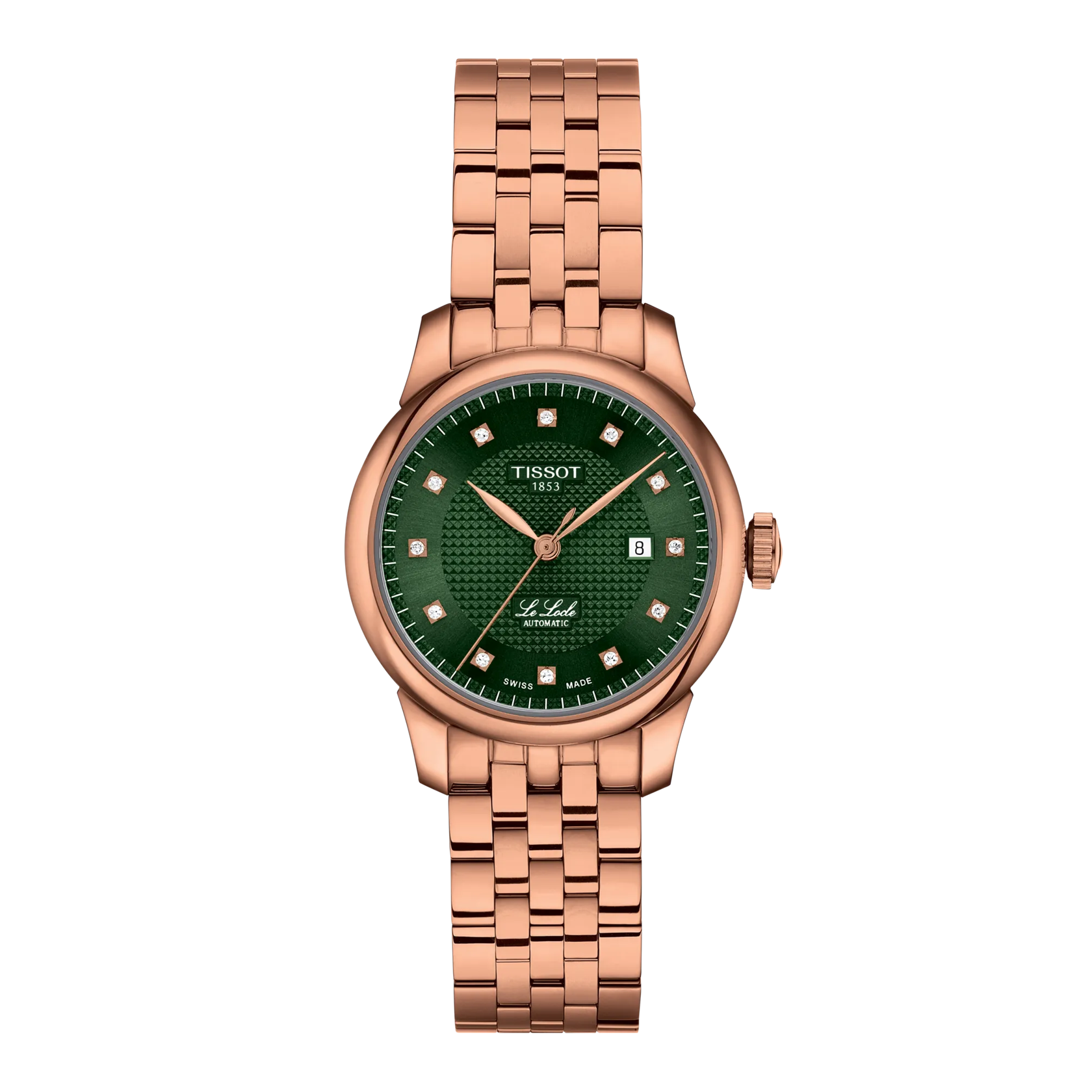 Tissot LE LOCLE 29mm, automatic, up to 48 hours power reserve, rose gold ladies' watch T006.207.33.096.00