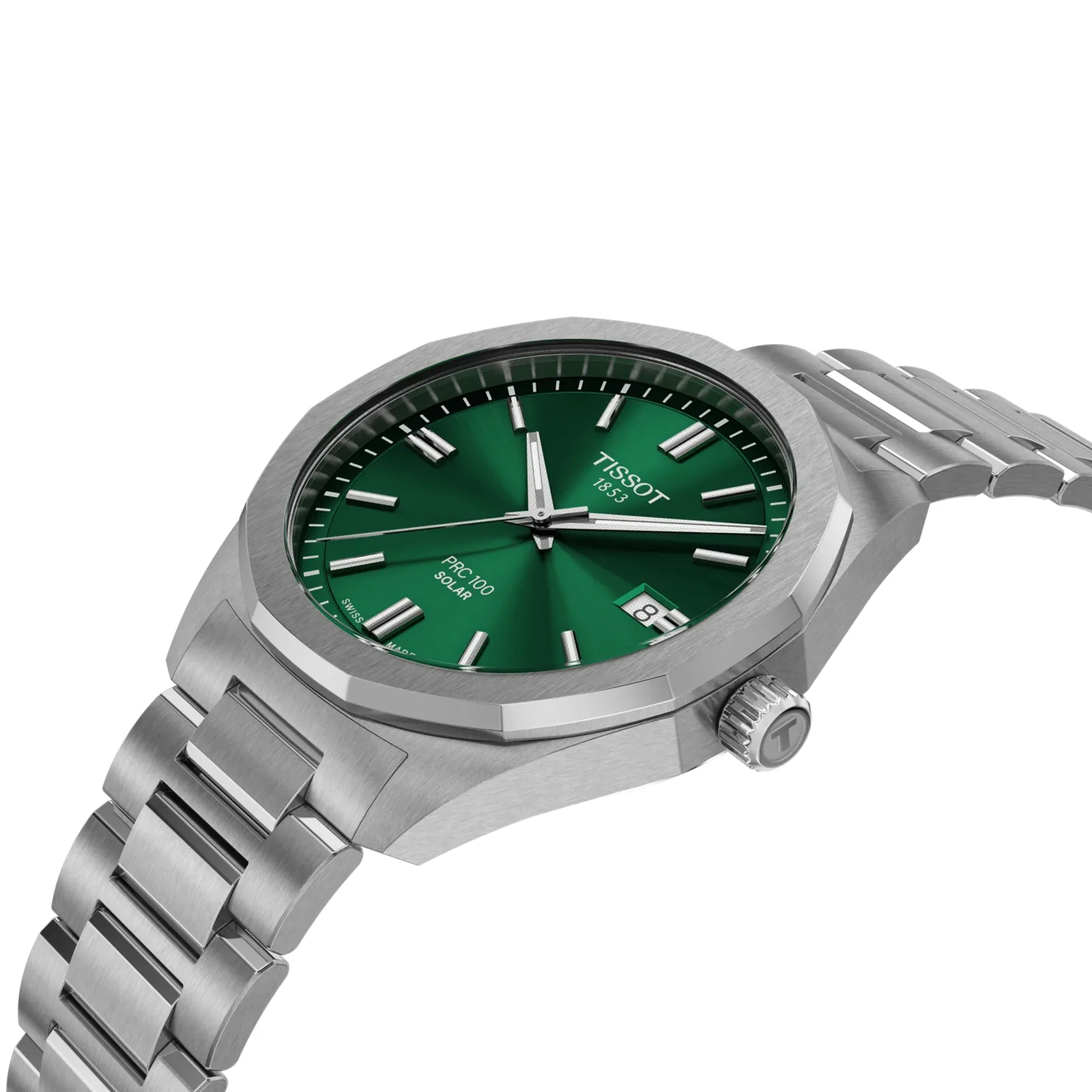 Tissot PRC 100 Solar 39 mm Green Men's Watch T151.422.11.091.00