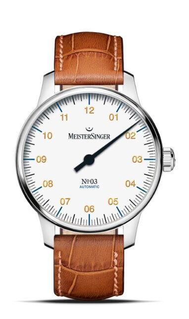 Meister Singer Automatic White with Gold Men's Watch BM9901G