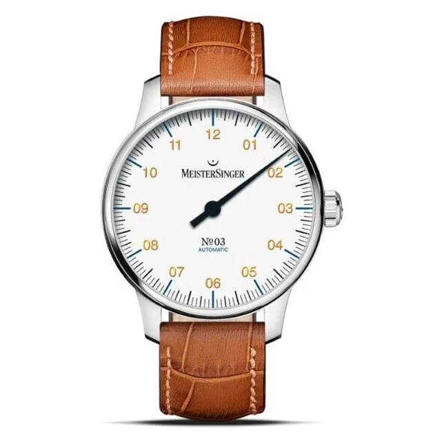 Meister Singer Automatic White with Gold Men's Watch BM9901G