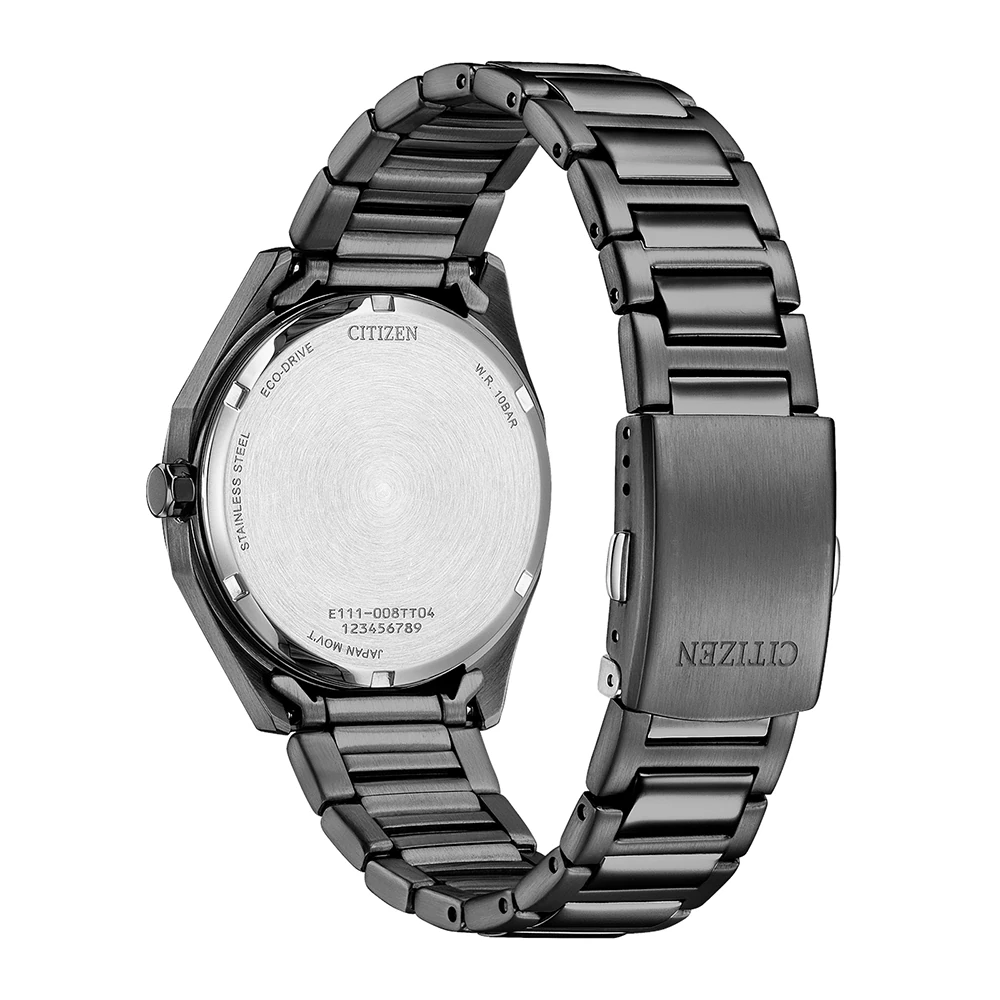 Citizen Eco-Drive Stainless Steel Grey, 38mm, Analog Quartz Caliber E111 Men's Watch BM7625-80H
