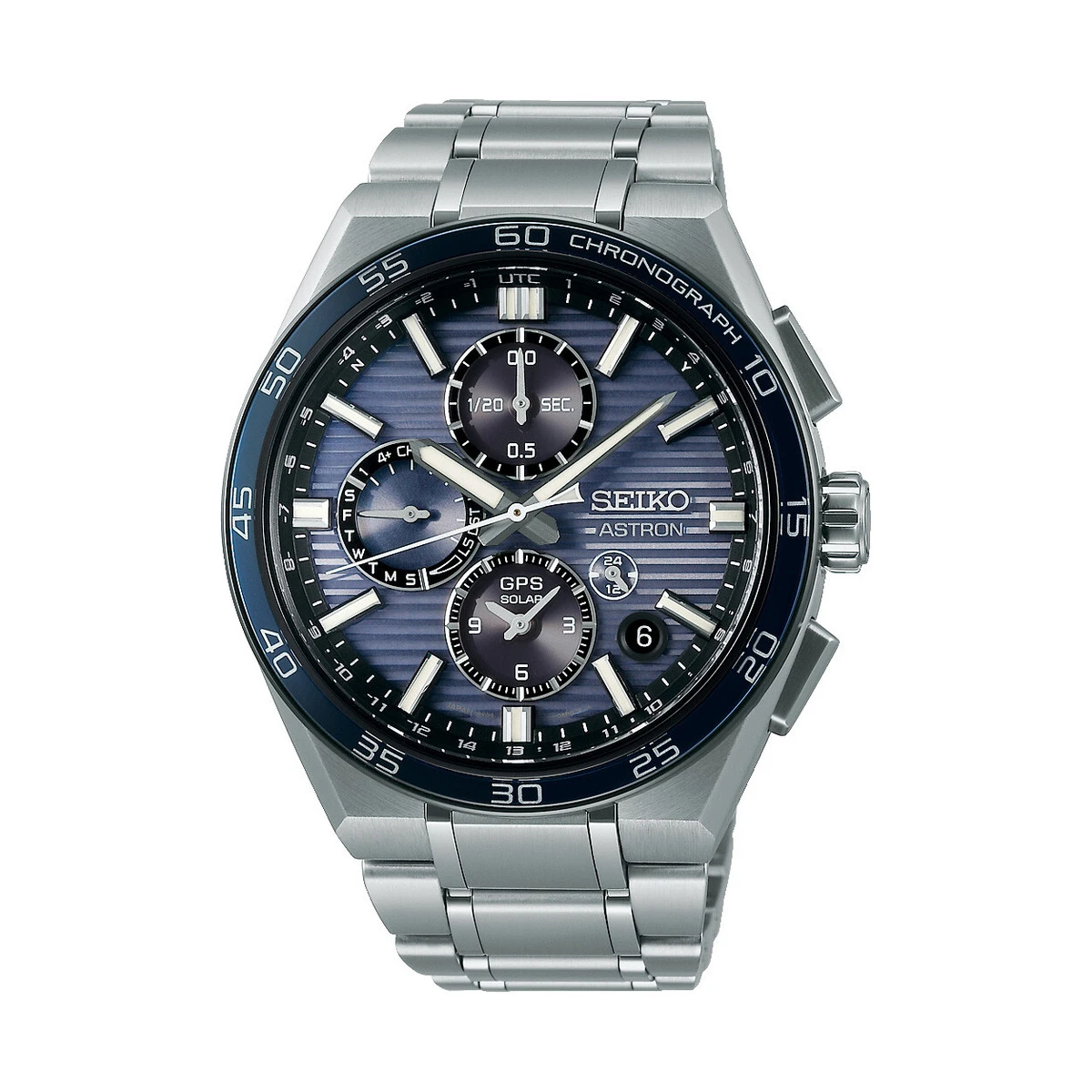 Seiko Astron GPS Solar Dual Time Chronograph Men's Watch SSH175J1