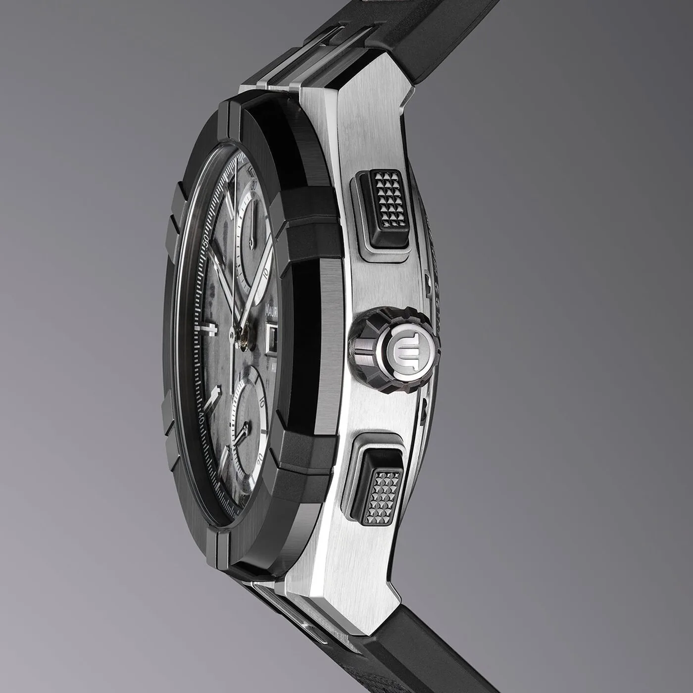 Maurice Lacroix Aikon-IC Carbon UD Chronograph 43 mm Automatic rubber strap Men's Watch AC6038-S1C34-330-3