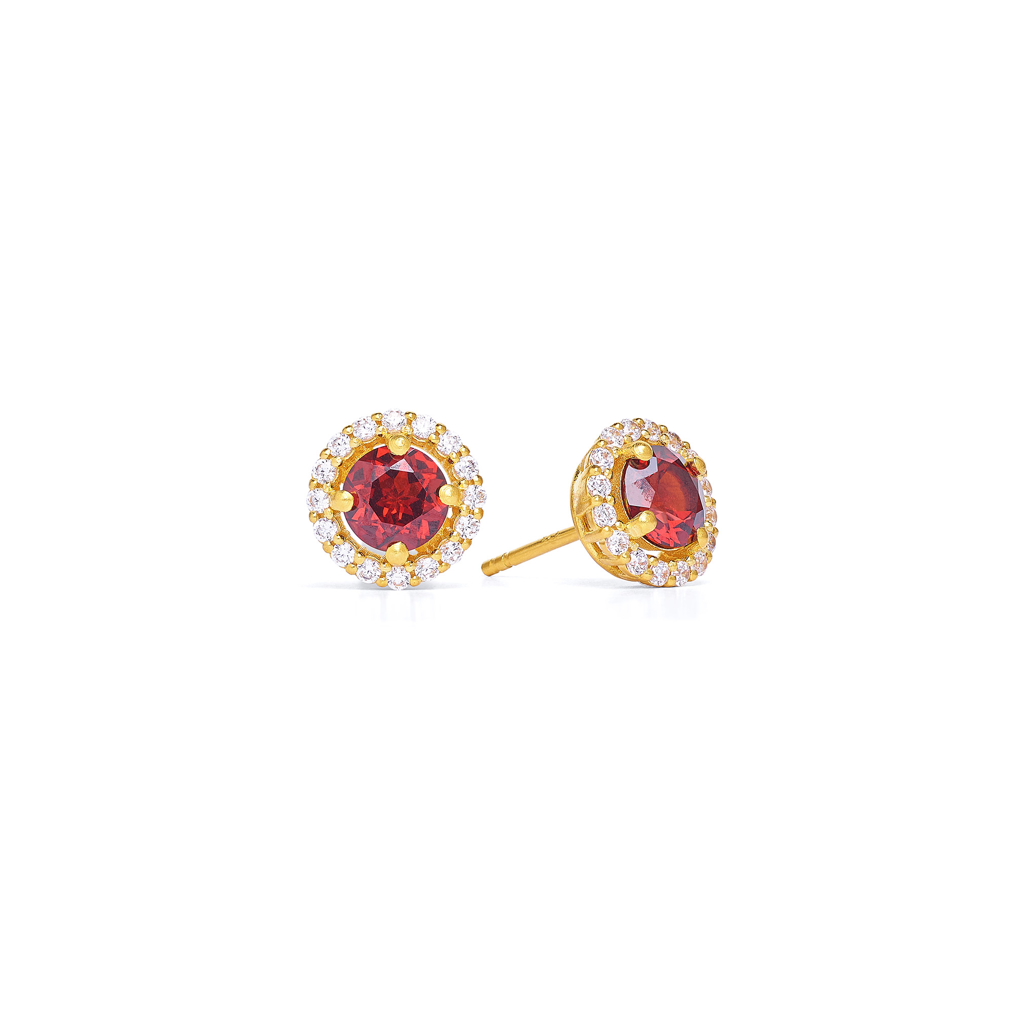 Bernd Wolf plug Brinella design line Brilliana, garnet, 10mm