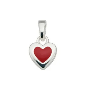 CEM silver pendant red heart BAH901506