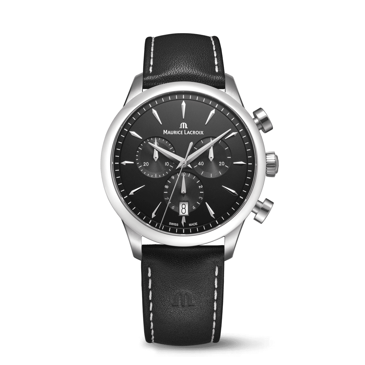 Maurice Lacroix 1975 Quartz Chronograph Black 40MM Men's Watch 751038-SS001-330-2