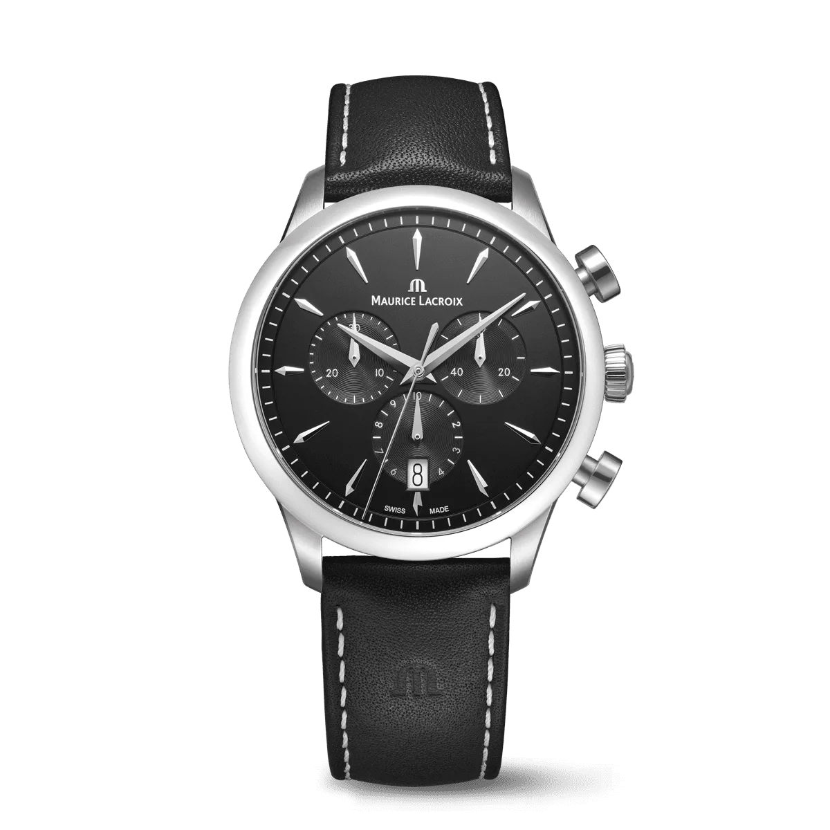 Maurice Lacroix 1975 Quartz Chronograph Black 40MM Men's Watch 751038-SS001-330-2