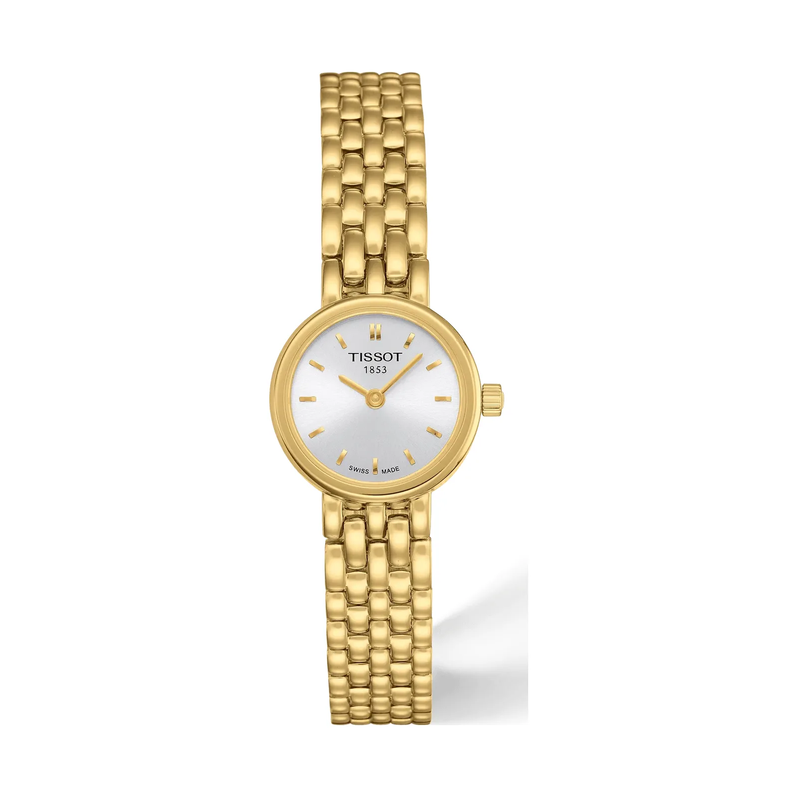 Tissot Lovely 19.5mm Yellow Gold Tone Steel Bracelet Womens Watch T058.009.33.031.00