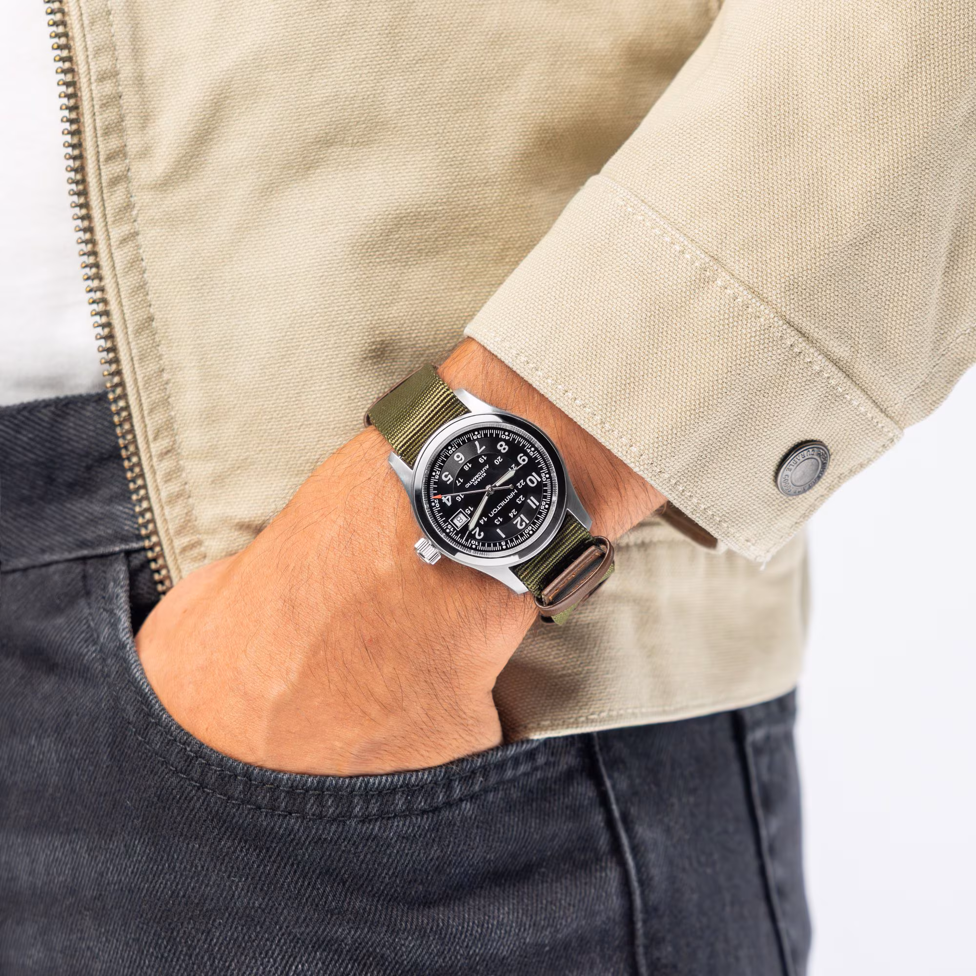 Hamilton Khaki Field Auto 38MM COD CALL OF DUTY Men's Watch H70475930