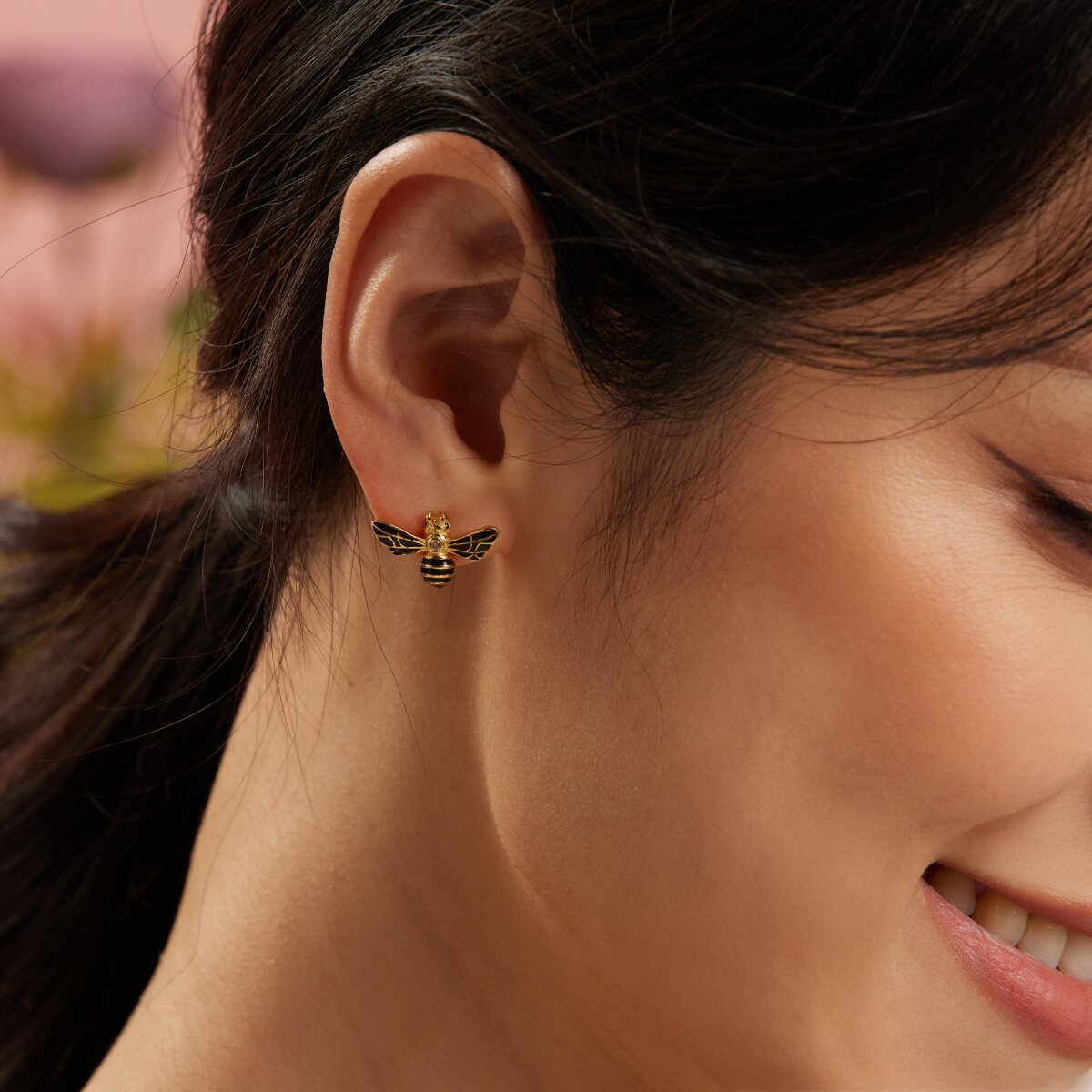 Seinerzeit  Bommel Bee Earrings SZA-2960-422