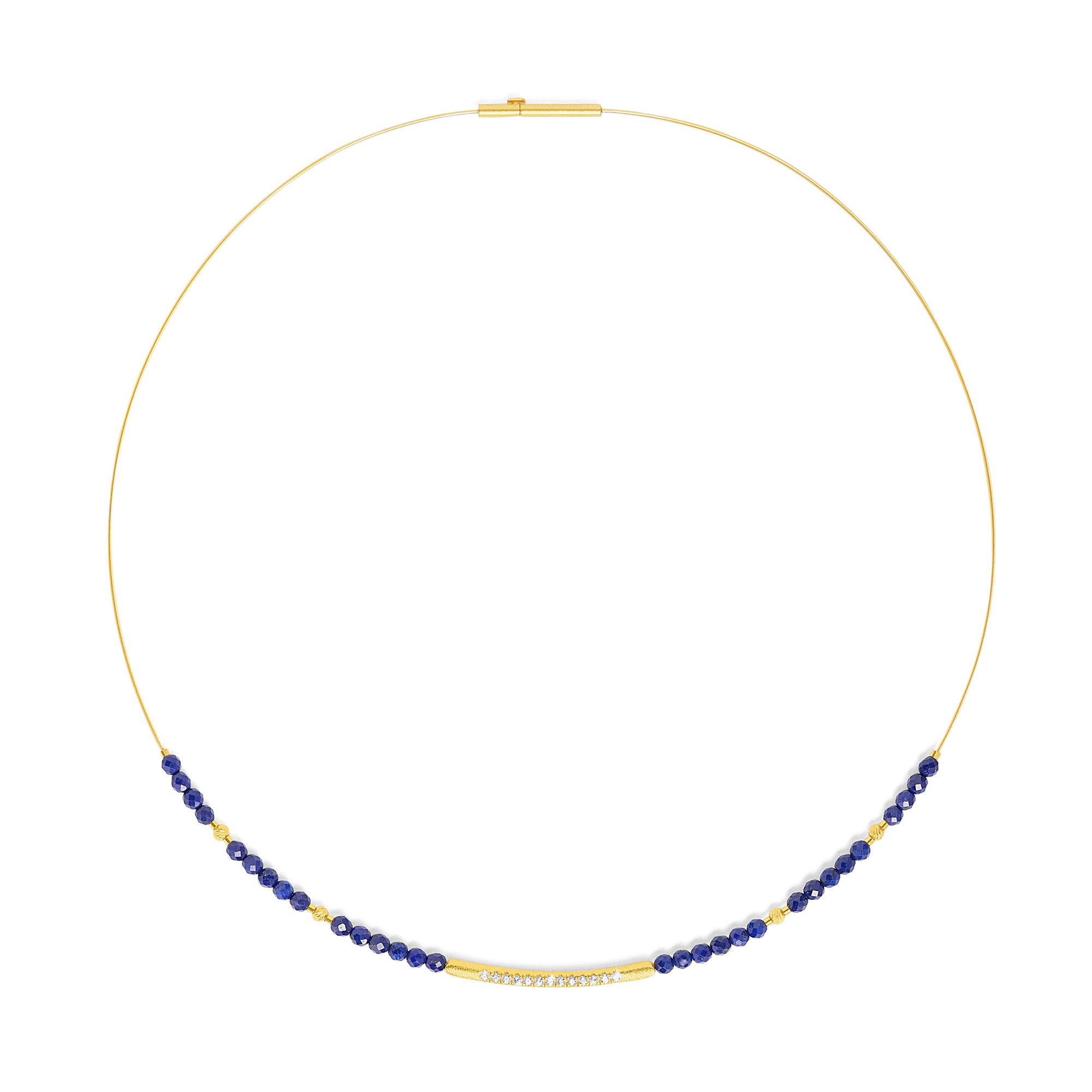 Bernd Wolf Senbo necklace lapis 925 sterling silver