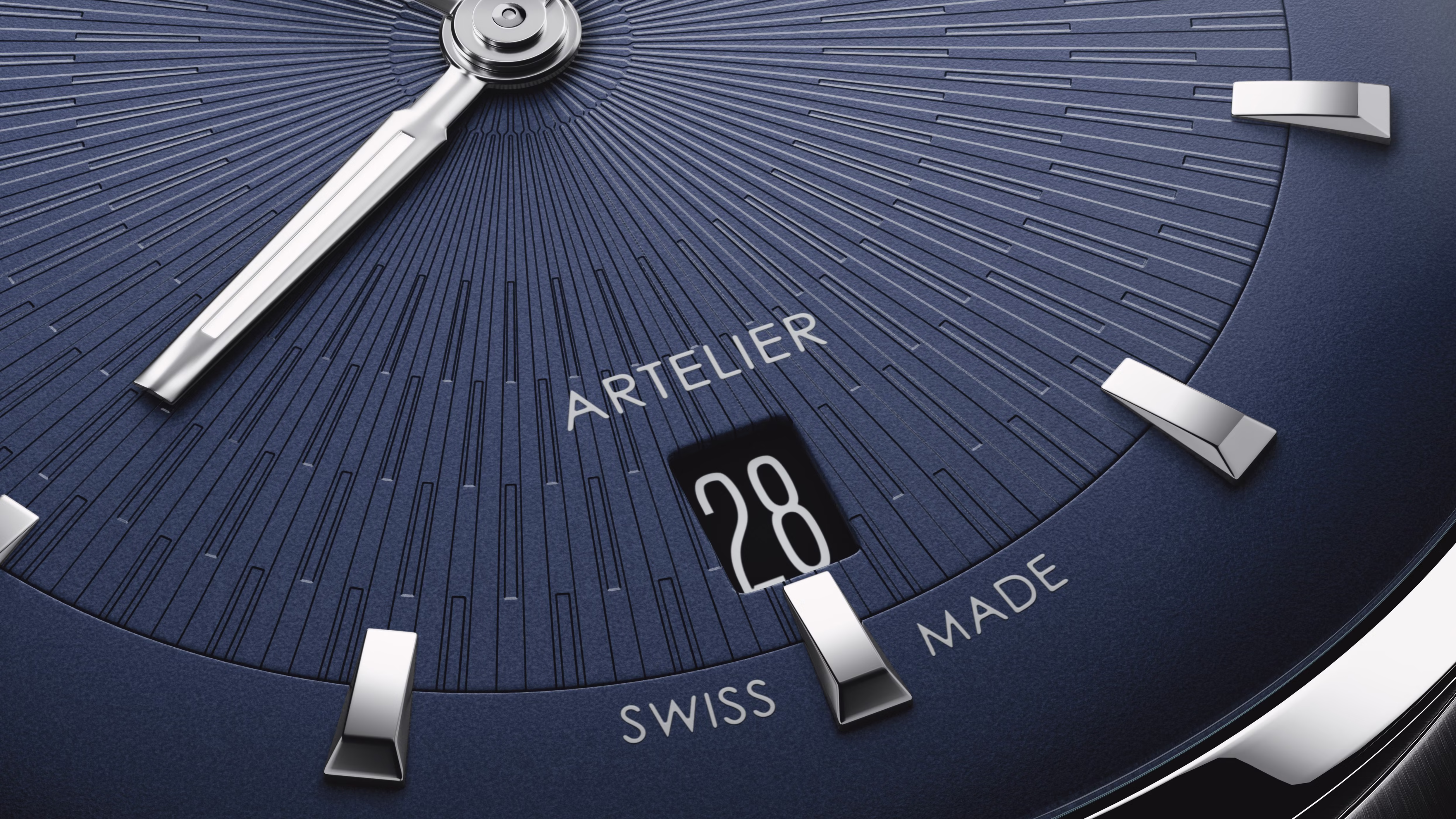 Oris Artelier Date, 38mm, automatic, stainless steel, blue men's watch 01 733 7810 4055-07 8 20 20