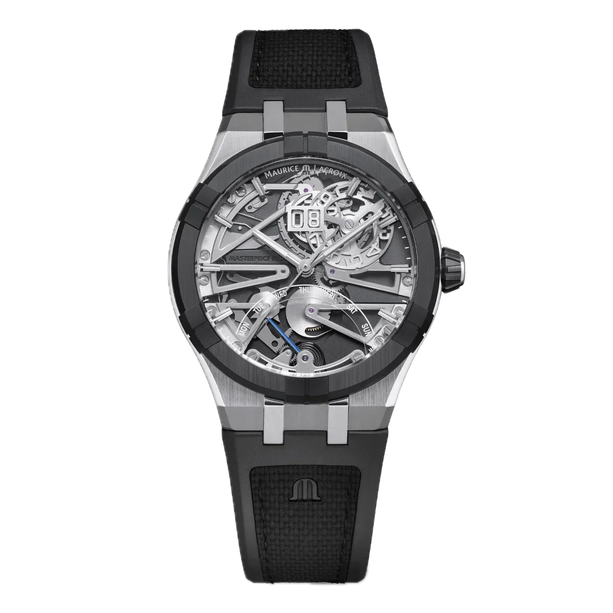 Maurice Lacroix AIKONIC Master Grand Date Retrograde Men's Watch AC8008-SSL20-090-2