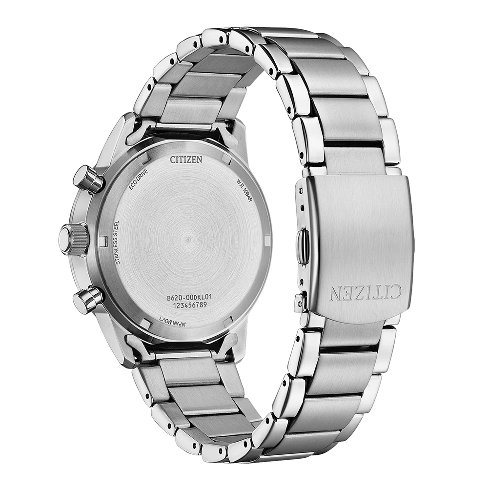 Citizen Eco-Drive Classic Chronograph Stainless Steel Blue, 42mm Men's Watch CA4720-52L