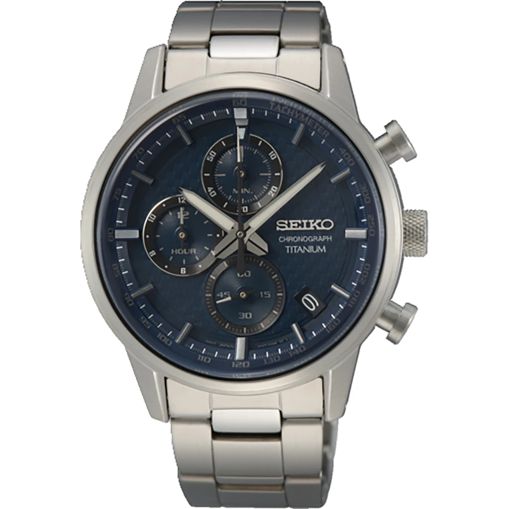 Seiko Titanium Chronograph SSB387P1 Men's Watch