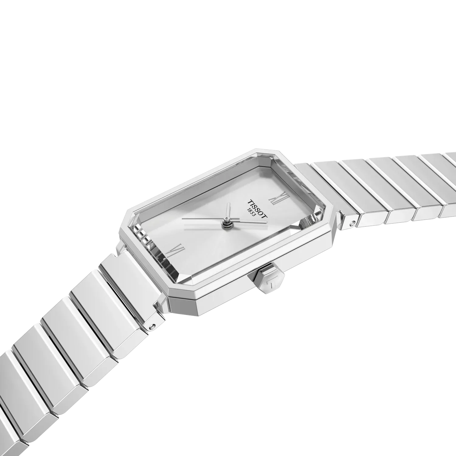 Pre-owned Tissot T-Lady SRV white ladies' watch T160.110.11.033.00