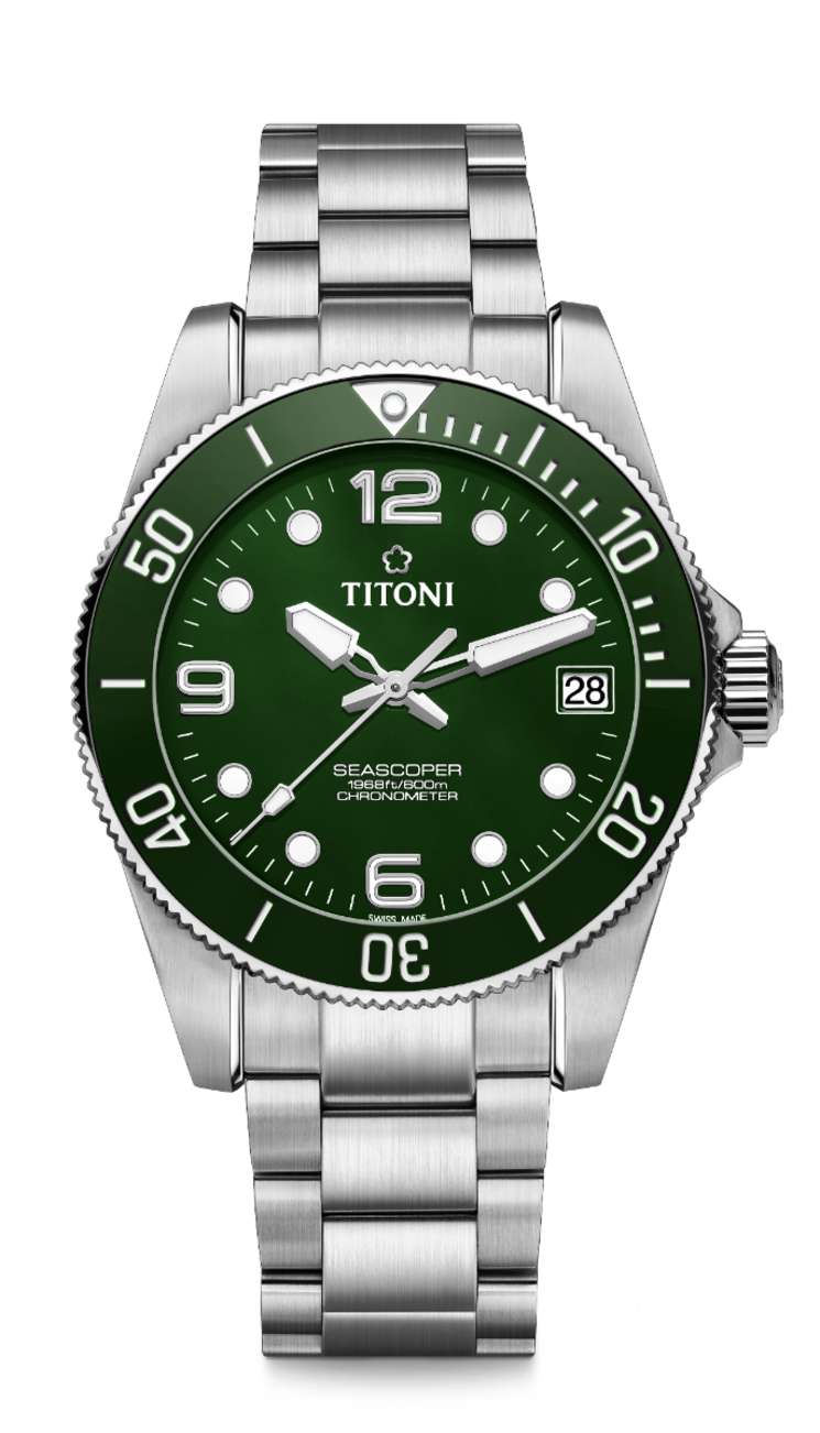 Titoni TITONI SEASCOPER CHRONOMETER 42MM men's watch 83601 S-GN-739