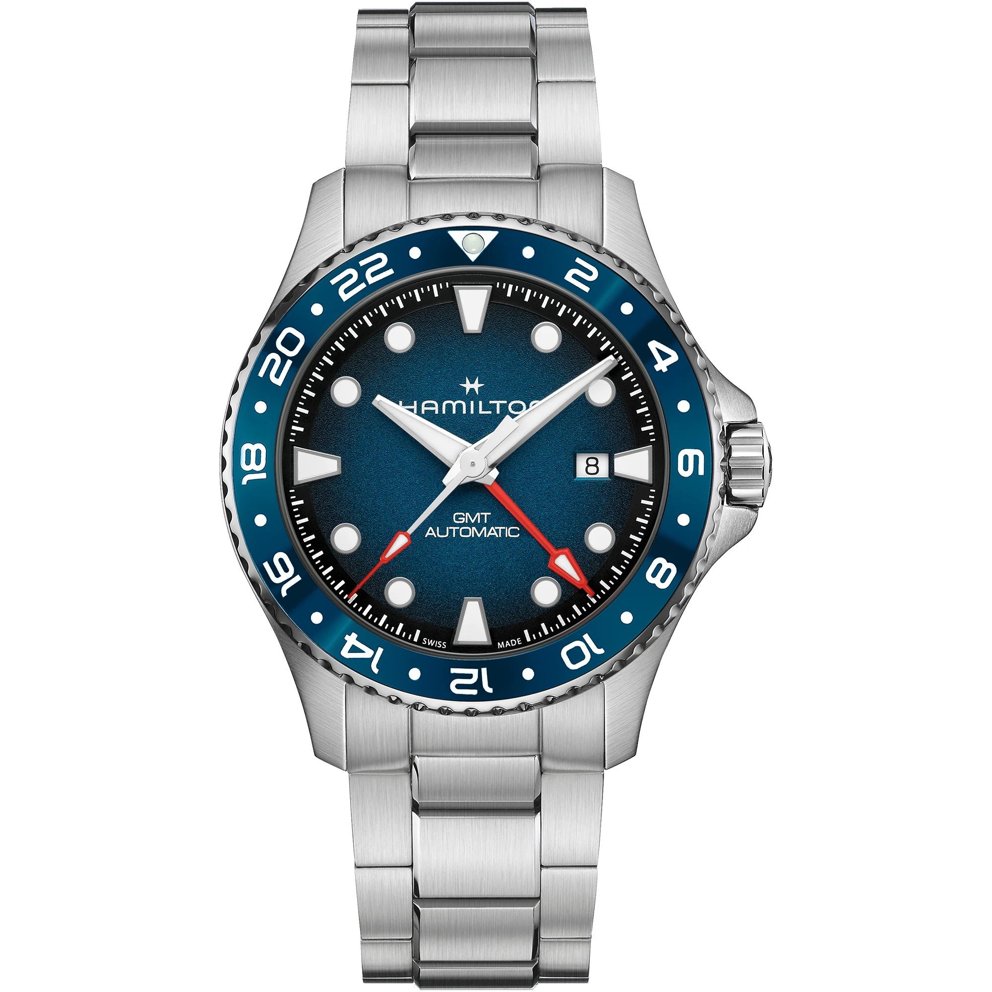 Hamilton KHAKI NAVY SCUBA AUTO GMT Blue 43MM Men's Watch H82535140
