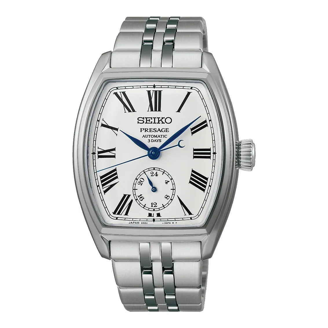 Seiko Presage Classic Series Automatic 36 mm Steel Bracelet White Mens Watch SPB537J1