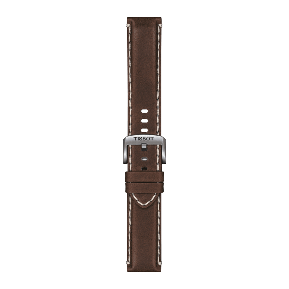 Tissot replacement strap brown leather