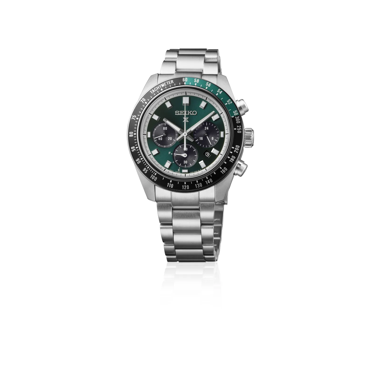 Seiko Prospex Speedtimer Solar Chronograph Racing Green Mens Watch HBJ003P1