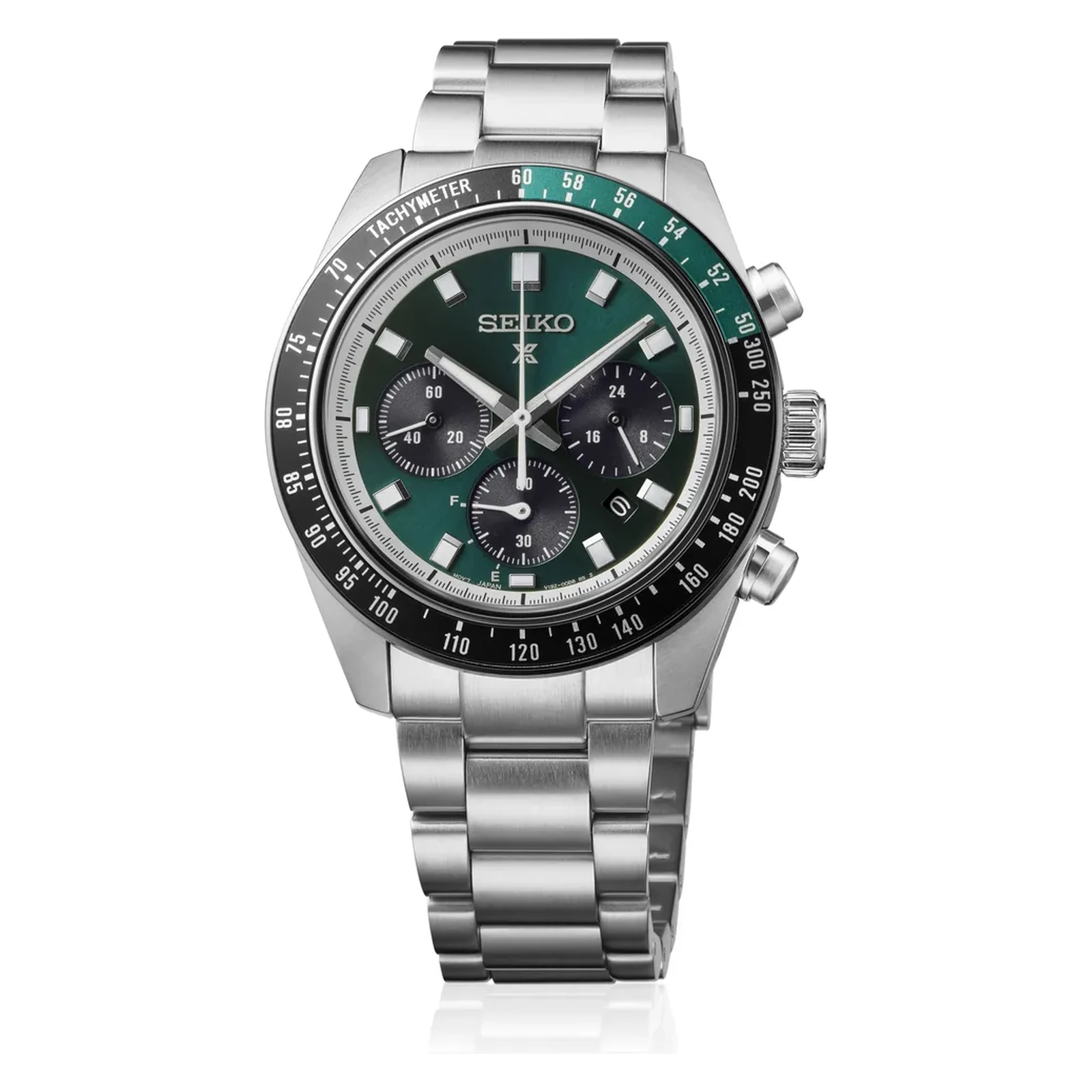 Seiko Prospex Speedtimer Solar Chronograph Racing Green Mens Watch HBJ003P1