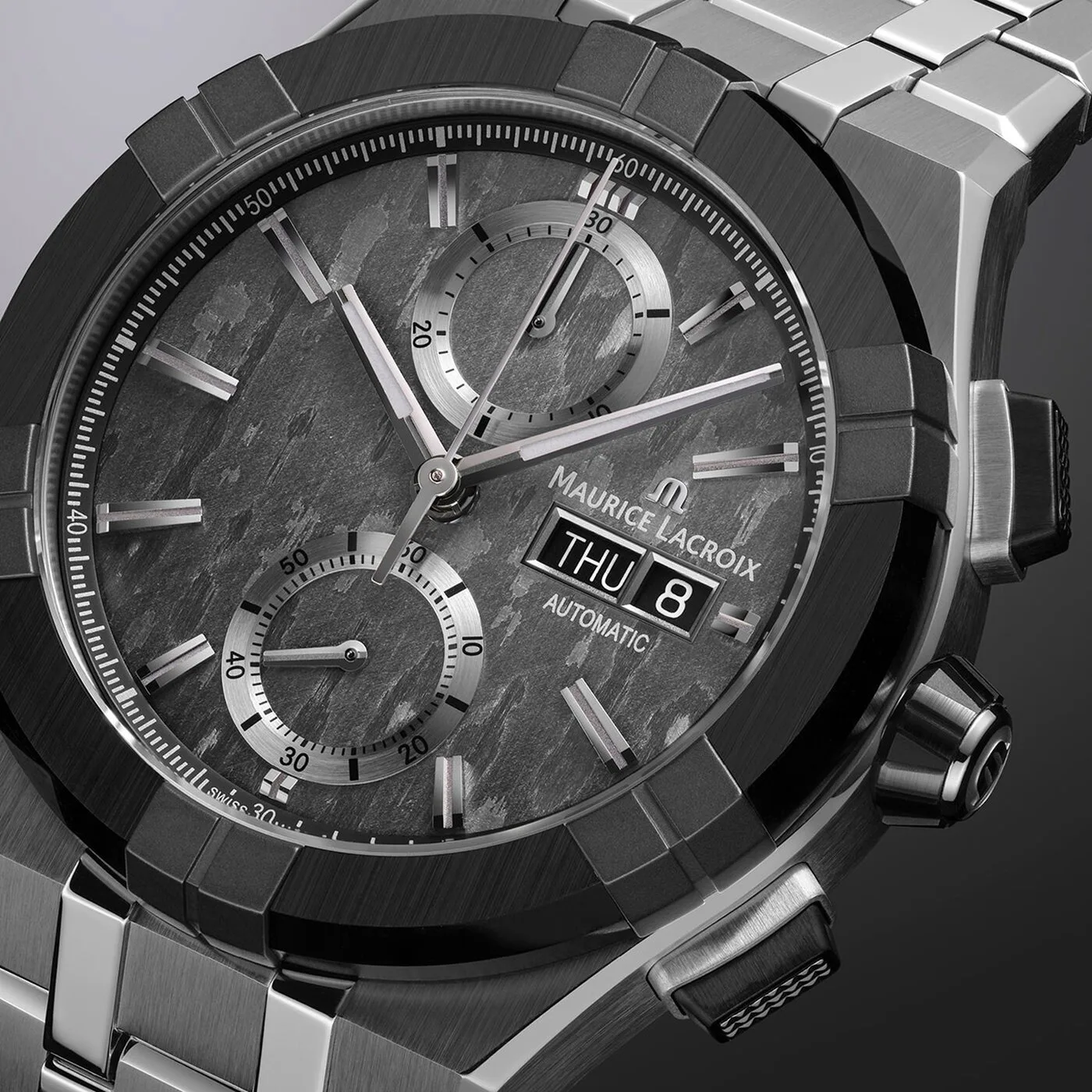 Maurice Lacroix Aikon-IC Carbon UD Chronograph 43 mm Automatic steel bracelet Men's Watch AC6038-S1C31-330-1