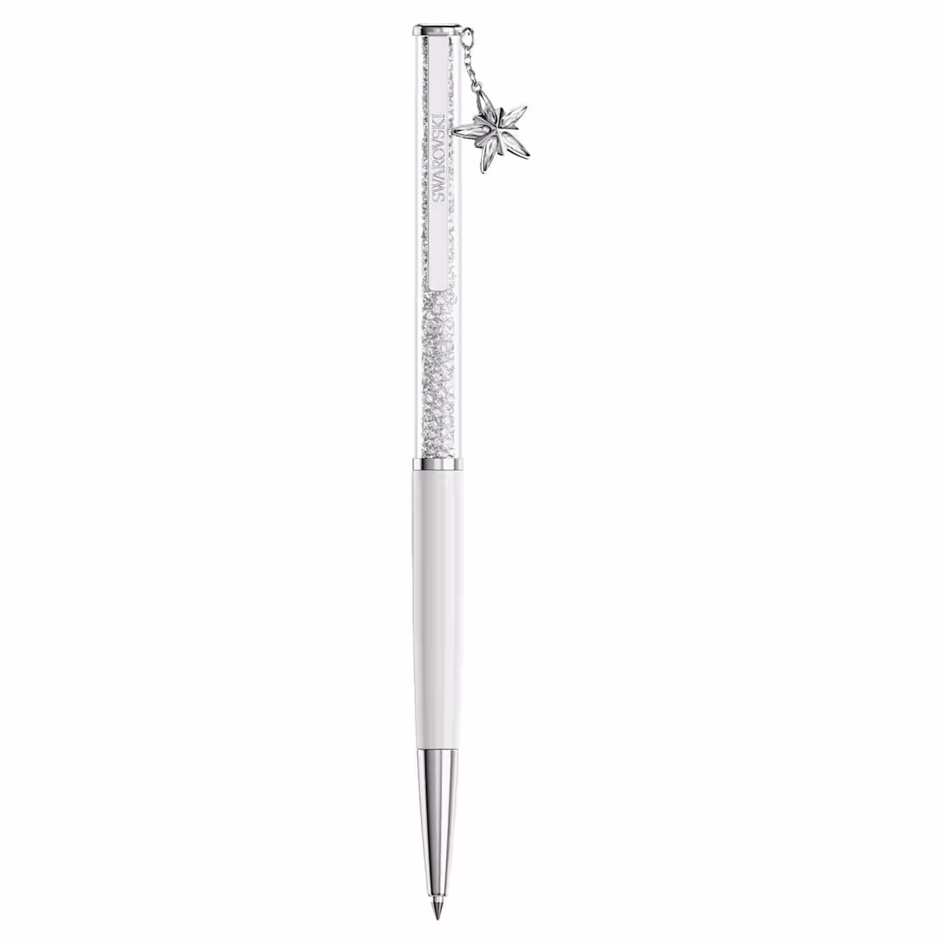Swarovski Crystalline ballpoint pen, white lacquered, chrome-plated 5717136
