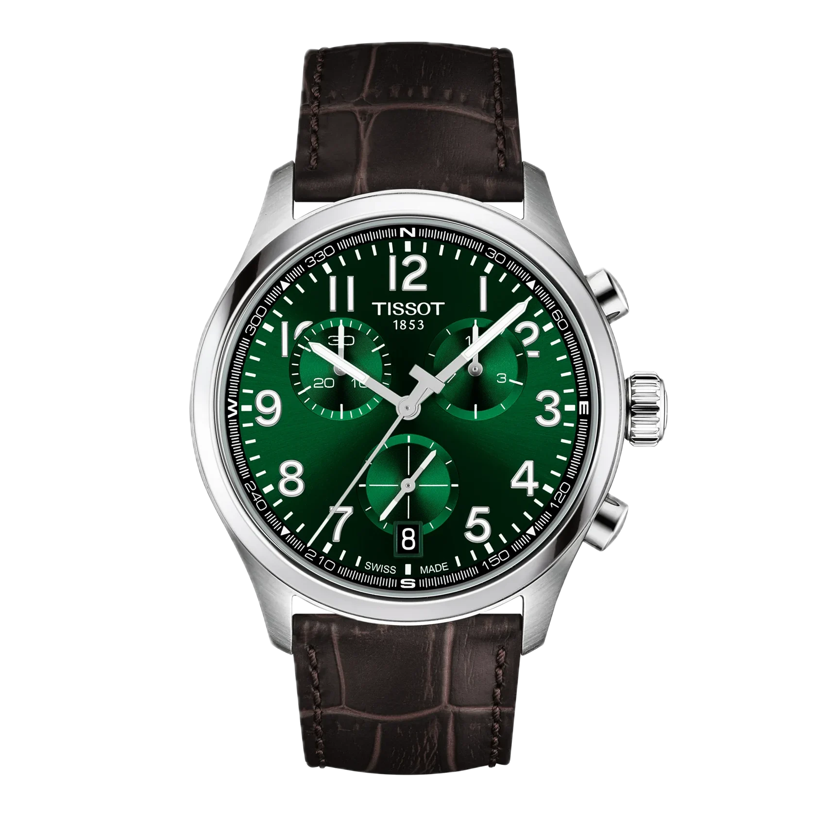 Tissot Chrono L 42mm, Swiss quartz movement, stainless steel case, leather strap, men's watch T116.417.16.092.00