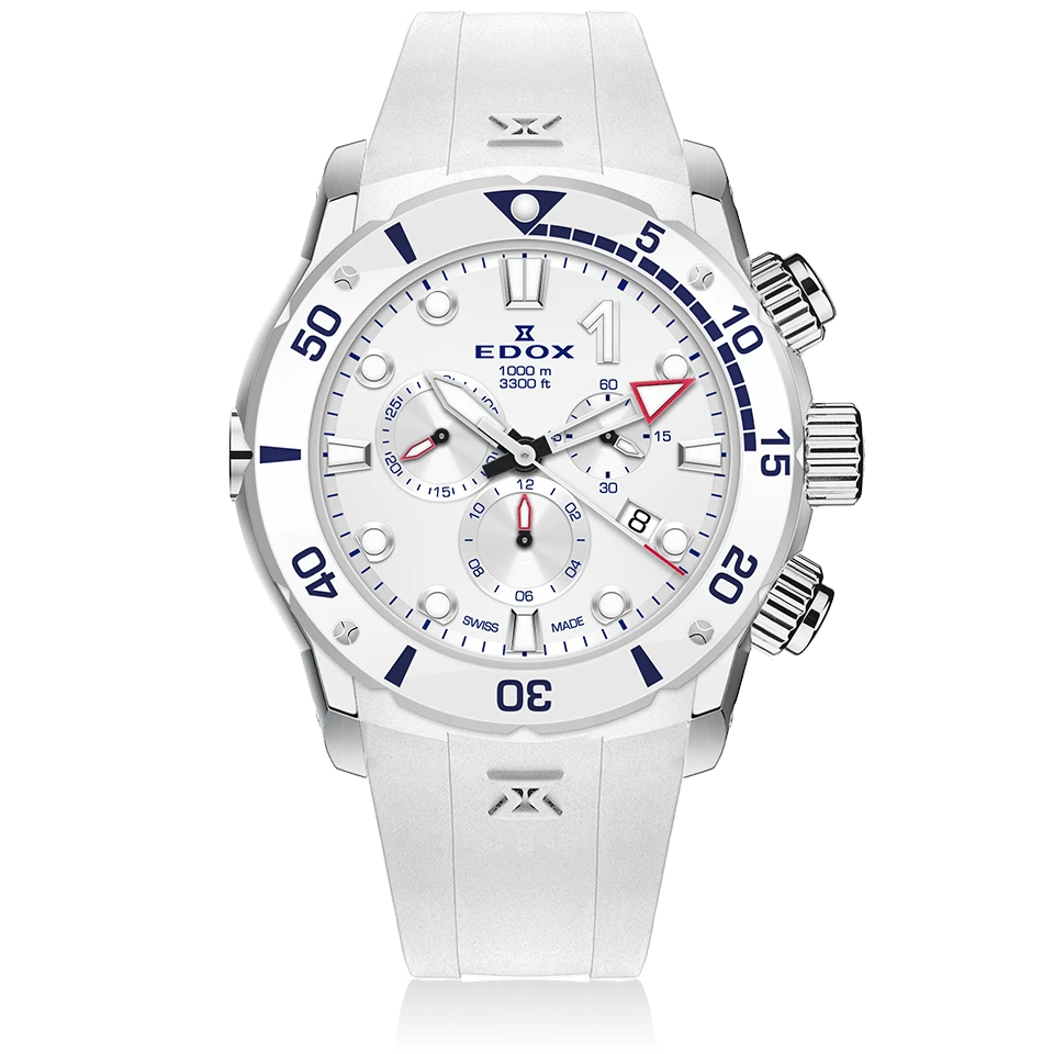 Edox CO-1 Chronograph Men's Watch 10242 TINB BBUINR