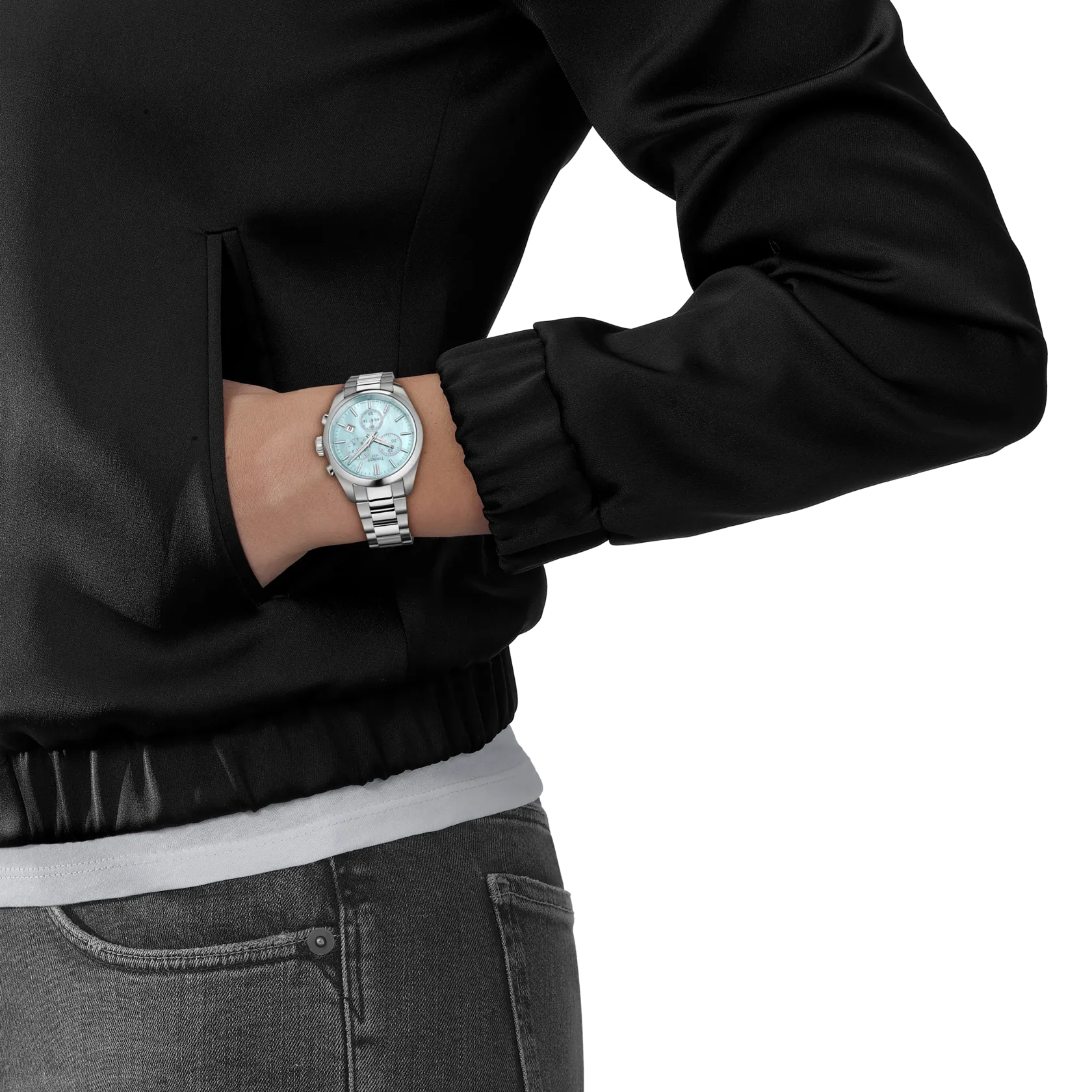 Tissot PR 100 36mm Swiss quartz movement, stainless steel case, blue ladies' watch T150.217.11.131.00