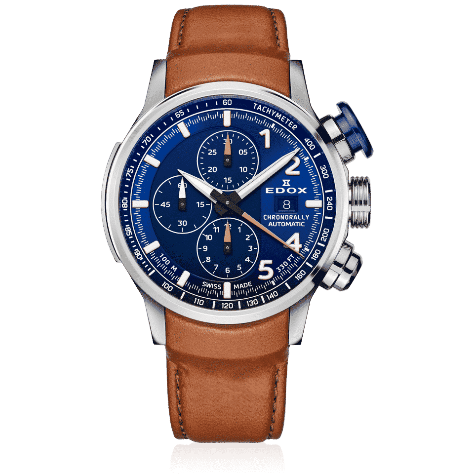 Edox Chronorally Automatic Men's Watch 01129 TBUCBR BUBR