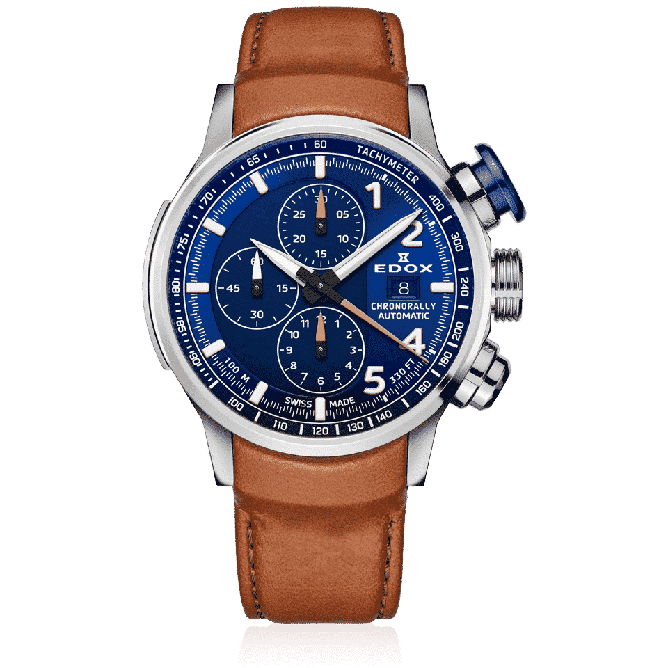 Edox Chronorally Automatic Men's Watch 01129 TBUCBR BUBR