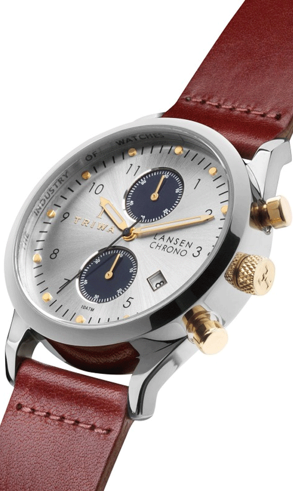 Pre-owned - Triwa Unisex Watch Loch Lansen Chrono Cognac Classic TRLCST115CL010312