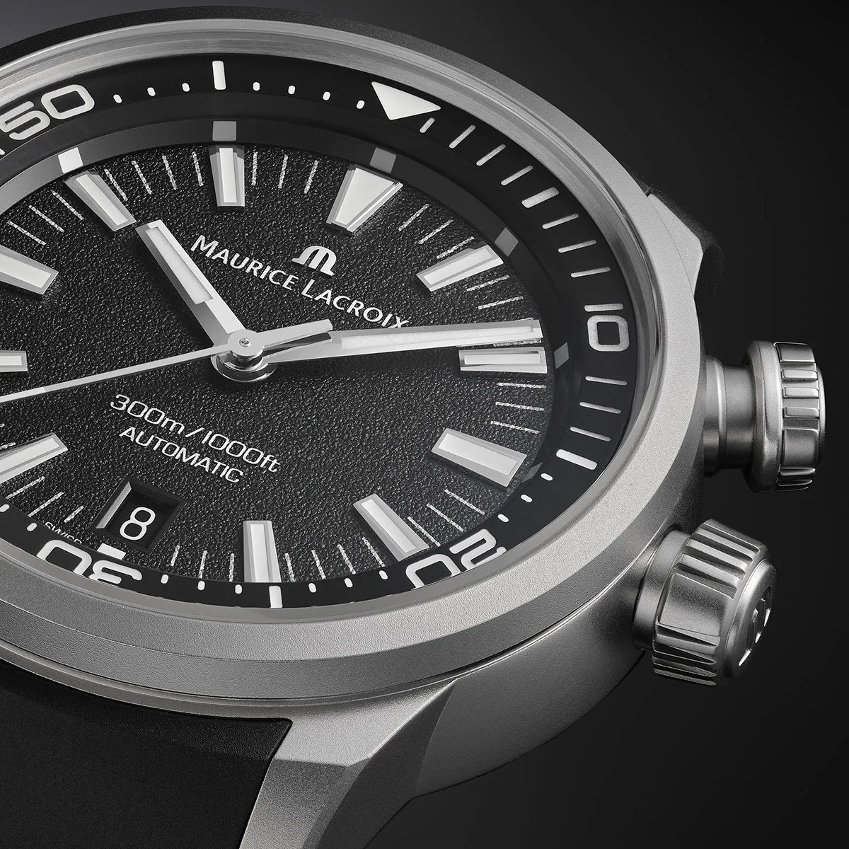Maurice Lacroix Pontos S Diver Titanium Limited Edition 42mm Automatic Rubber Strap PT6248-TT03L-330-2