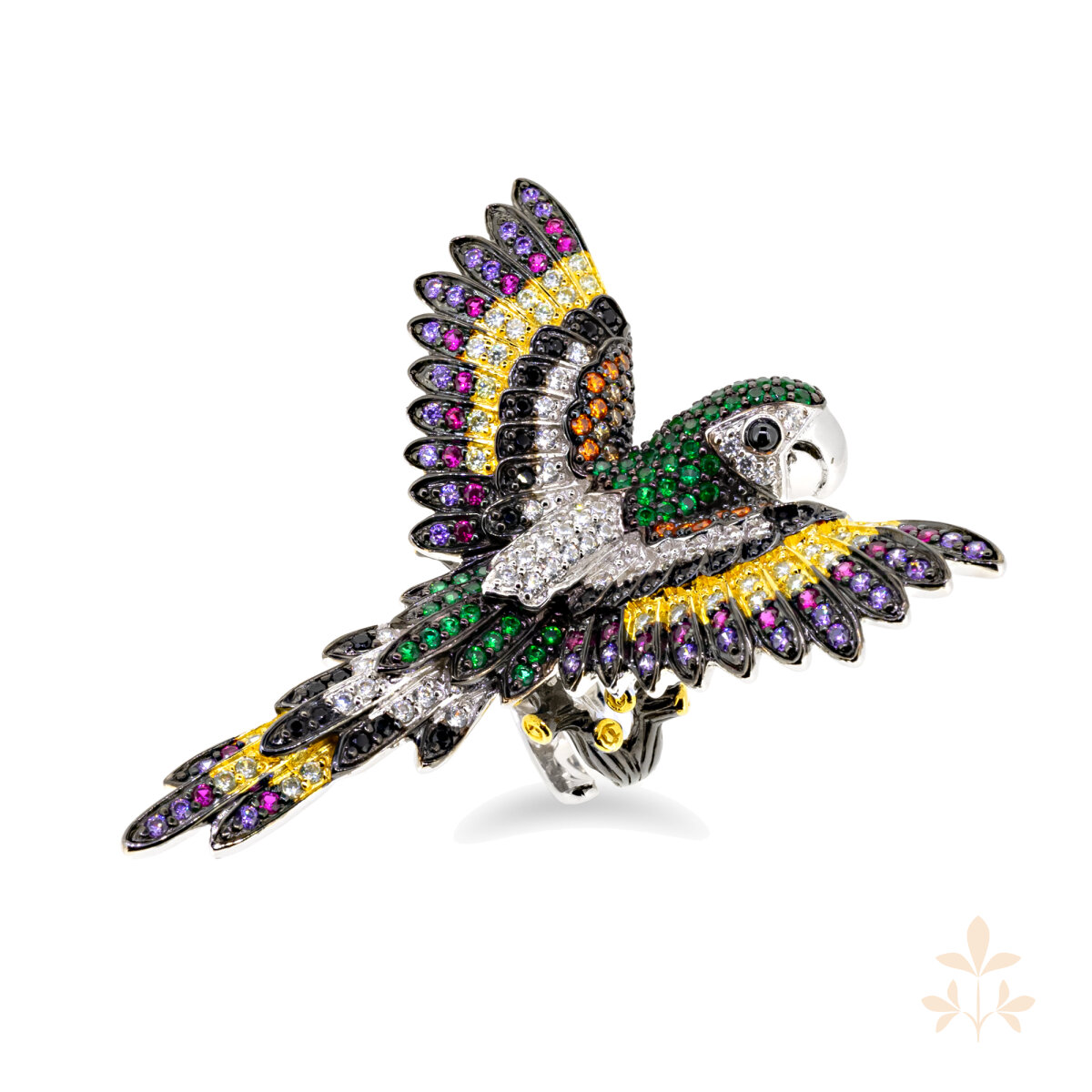 Back then Falco Parrot Ring SZA-1990-167-M