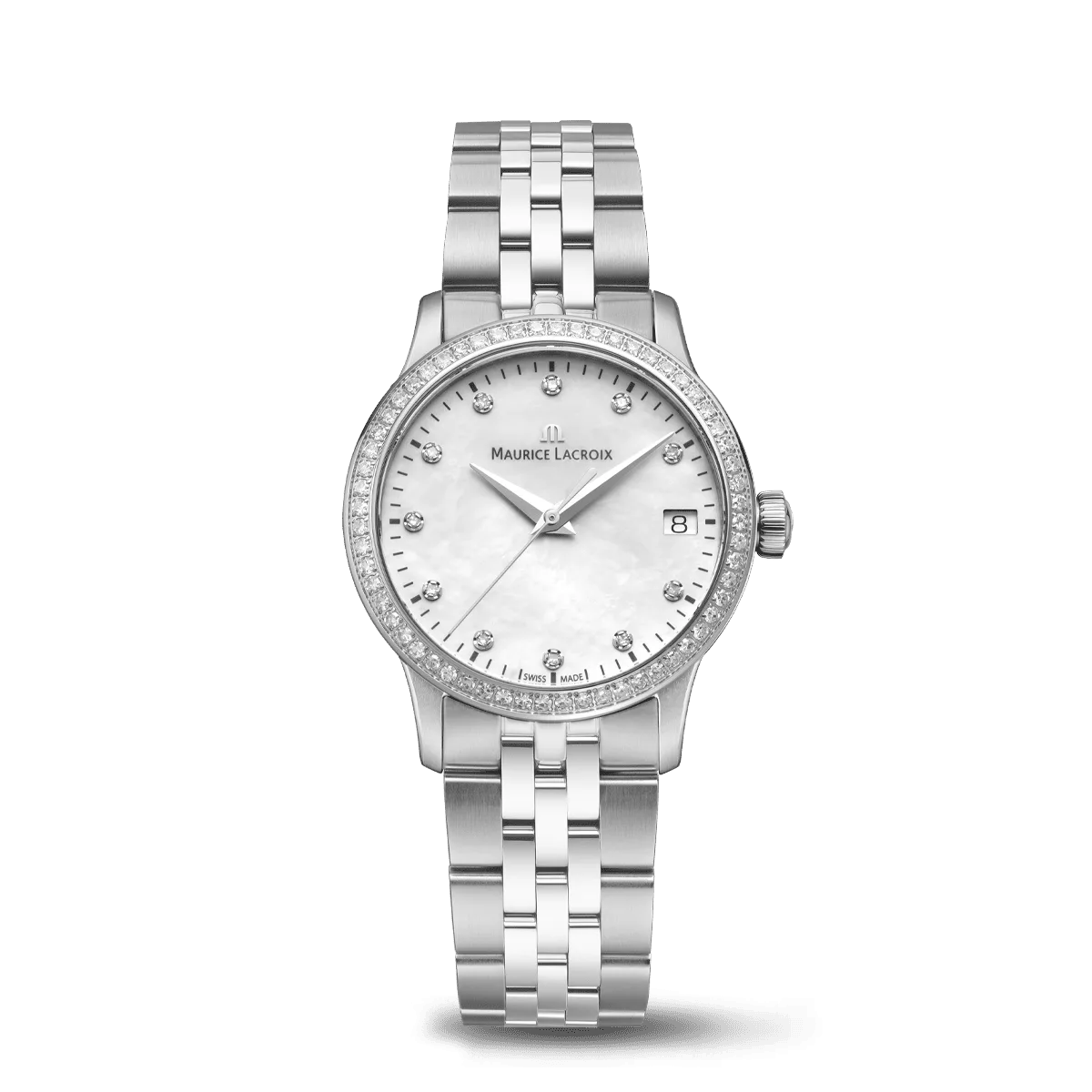 Maurice Lacroix 1975 Quartz 33mm, quartz movement, 11 diamonds ladies' watch 751006-SD502-170-1