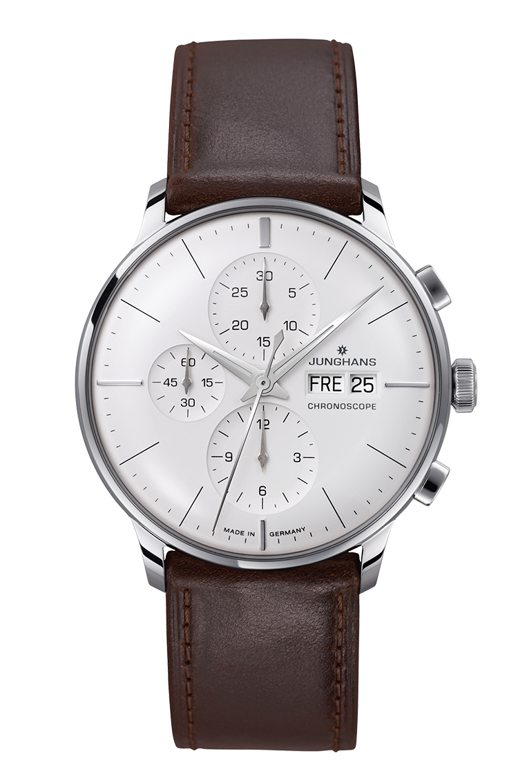 Junghans Meister Chronoscope sapphire glass men's watch 027/4120.02