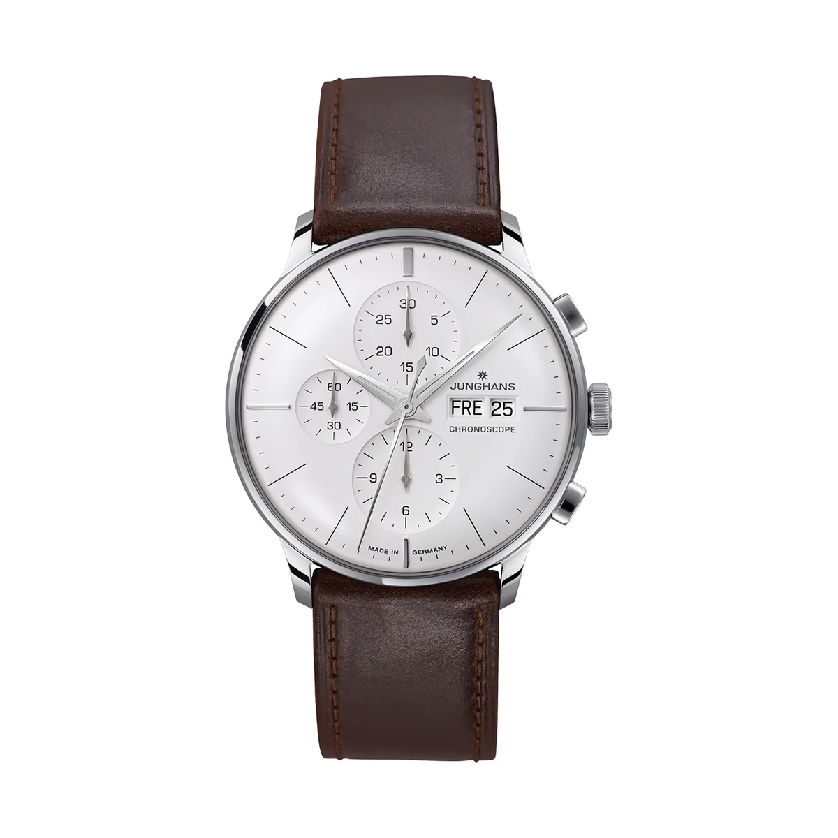 Junghans Meister Chronoscope sapphire glass men's watch 027/4120.02