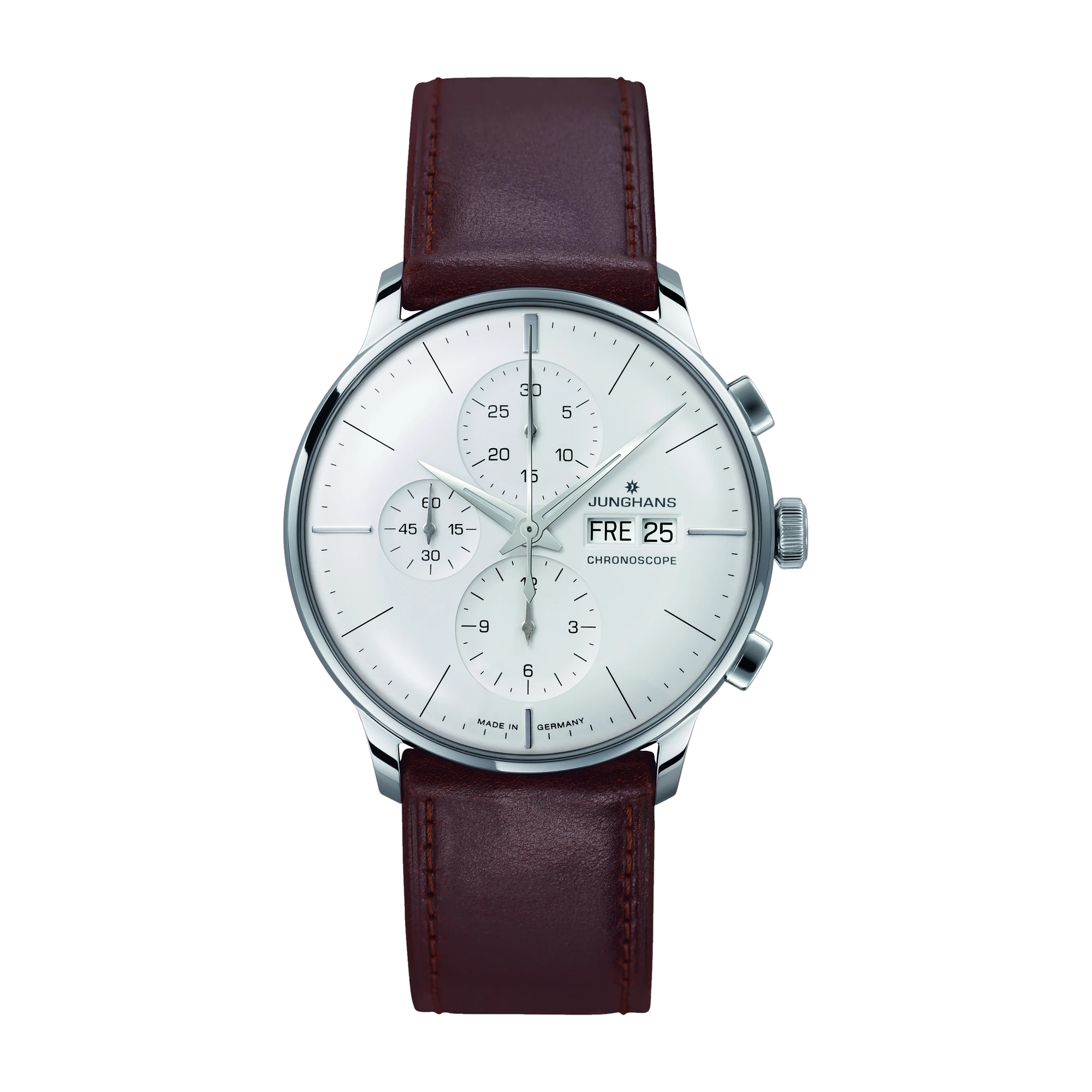 Junghans Meister Chronoscope sapphire glass men's watch 027/4120.02