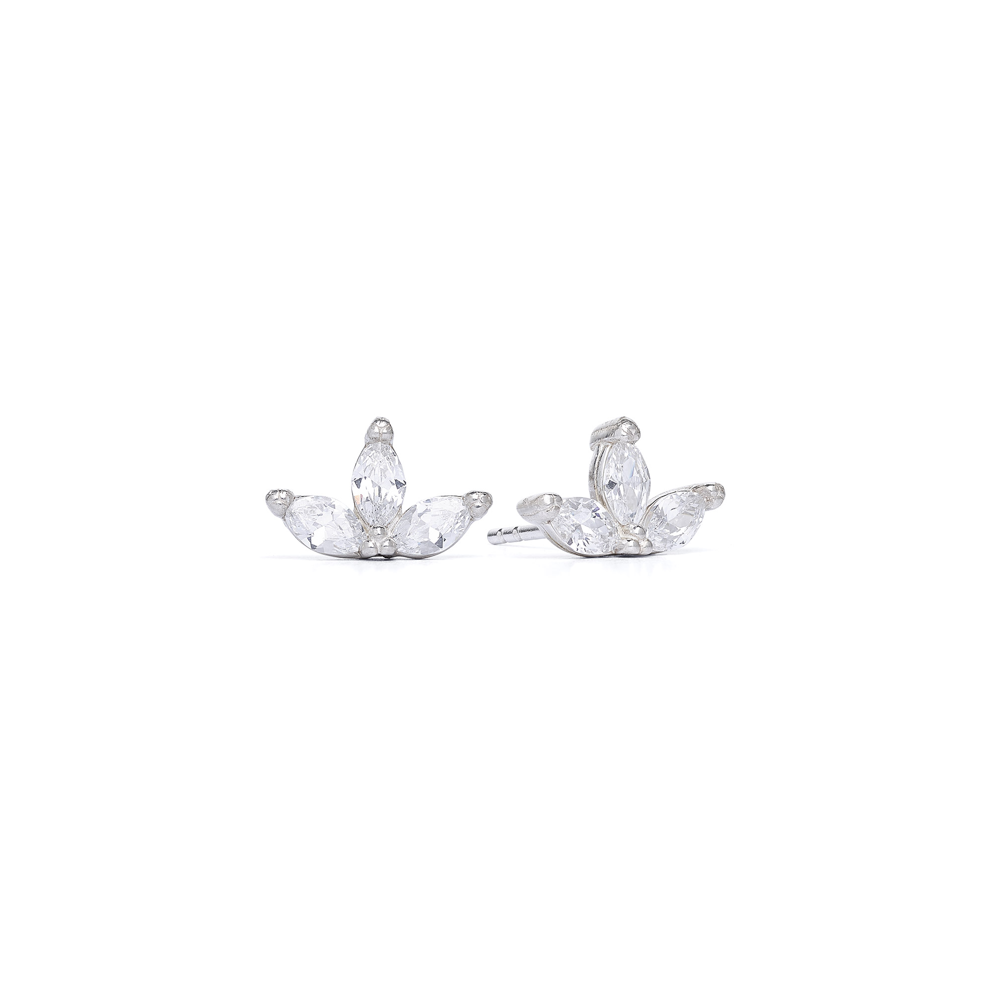 Bernd Wolf plug Navinetti design line Leaves, sterling silver 925, 12.5mm