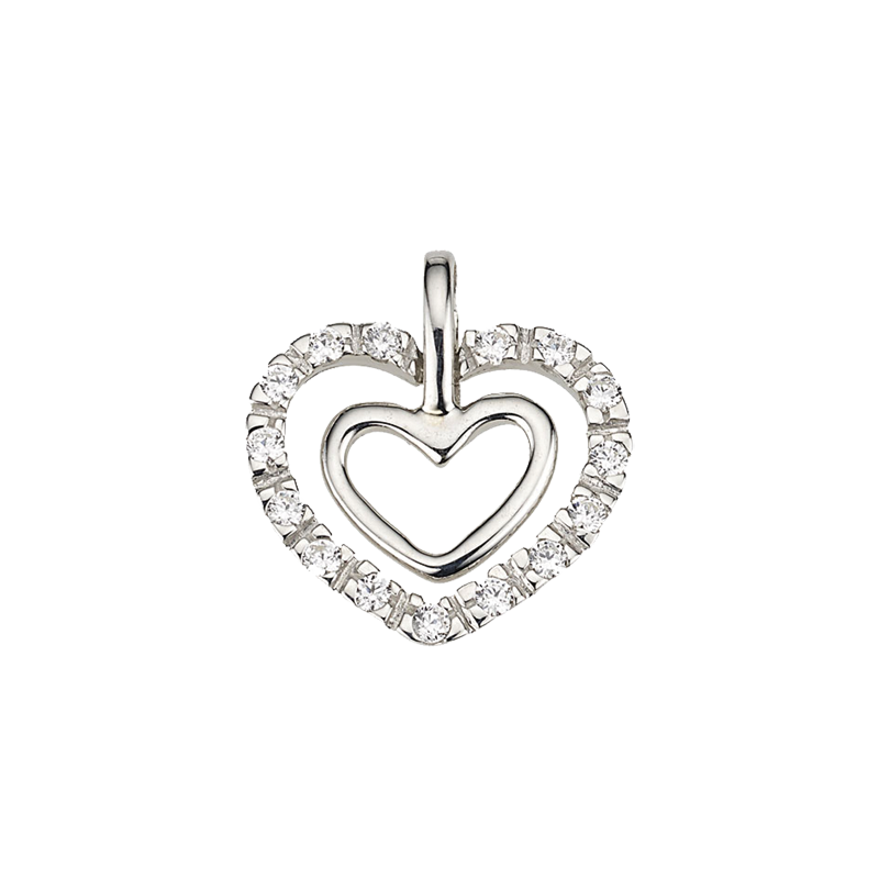 CEM 925 silver pendant hearts BAH904877