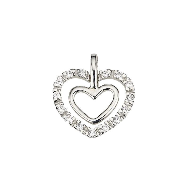 CEM 925 silver pendant hearts BAH904877
