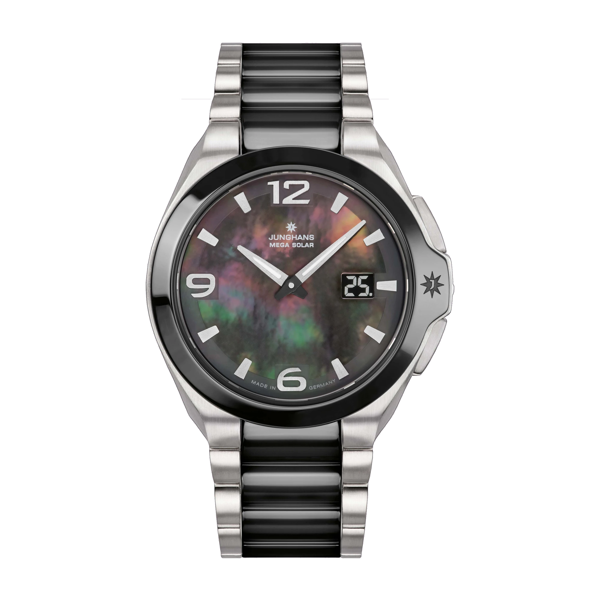 Junghans Spektrum Ladies Radio Solar Black Ceramic Womens Watch 15/1500.44