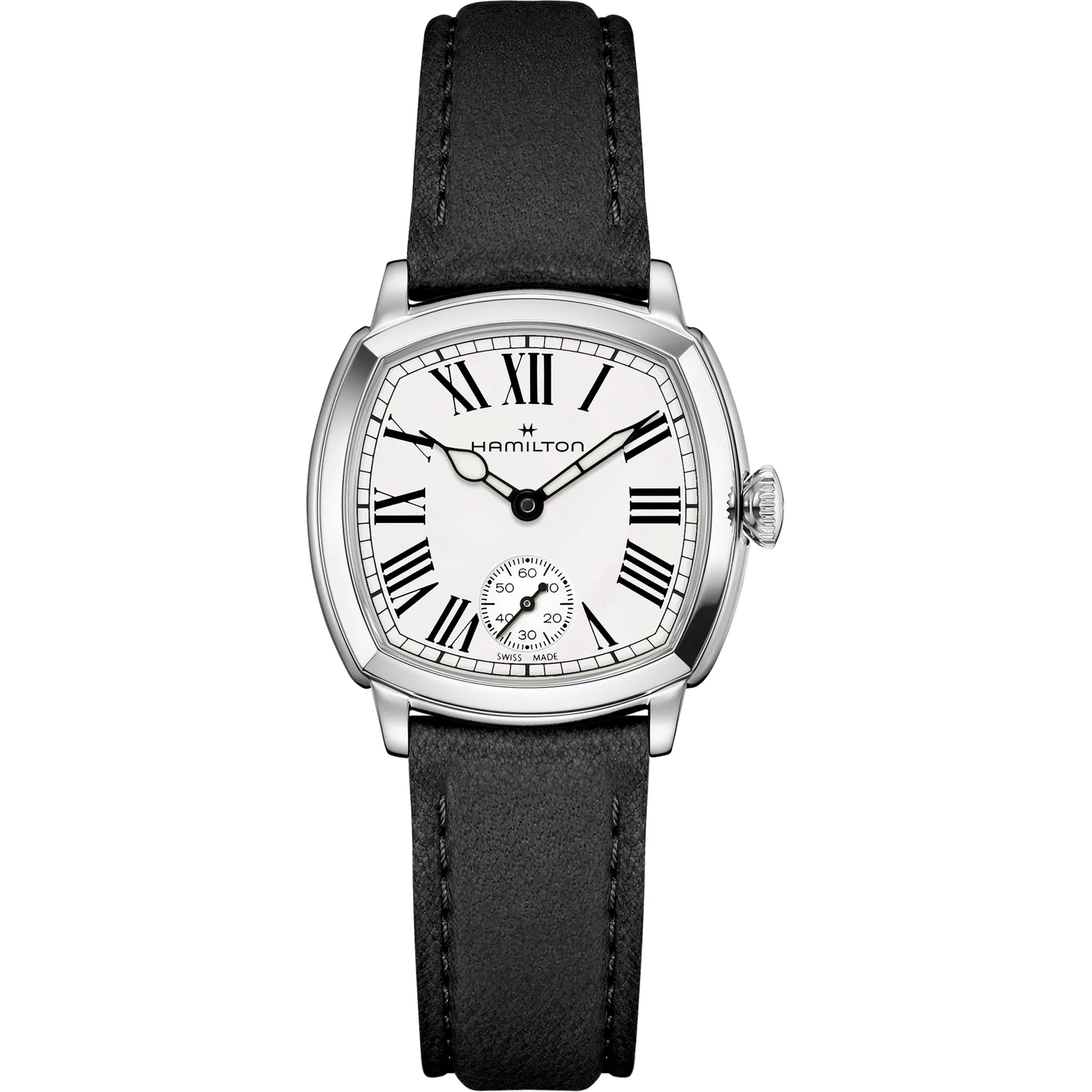Hamilton American Classic Cushion Small Second 30 mm Hand Wound Women's Watch H36109720