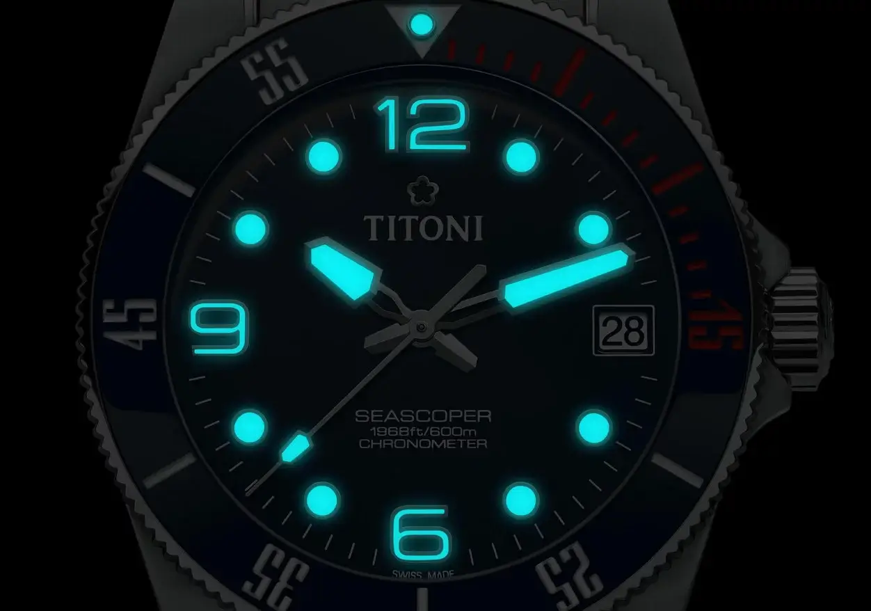 Titoni Seascoper men's watch 83600 S-BO-255 Retro